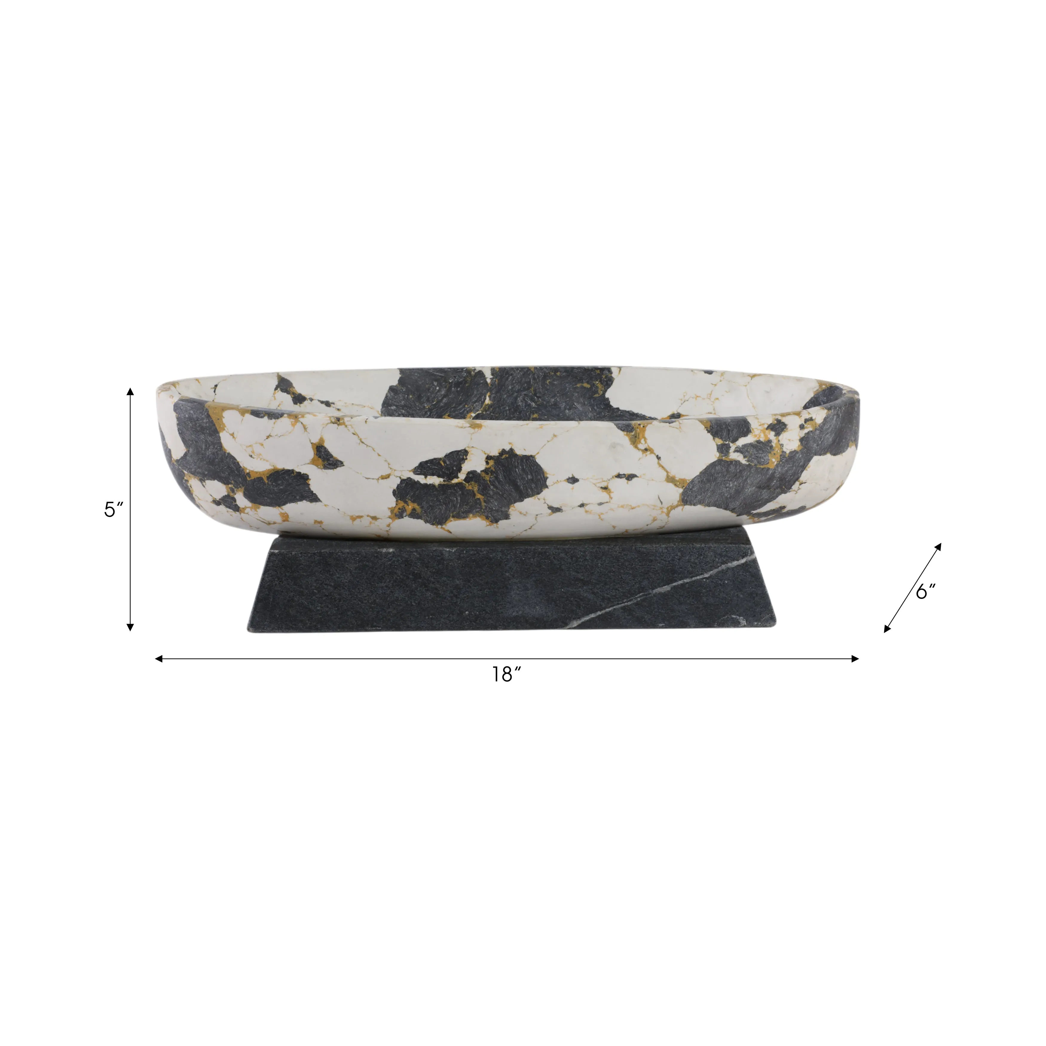 18" Calhoun Bowl With Marble Base