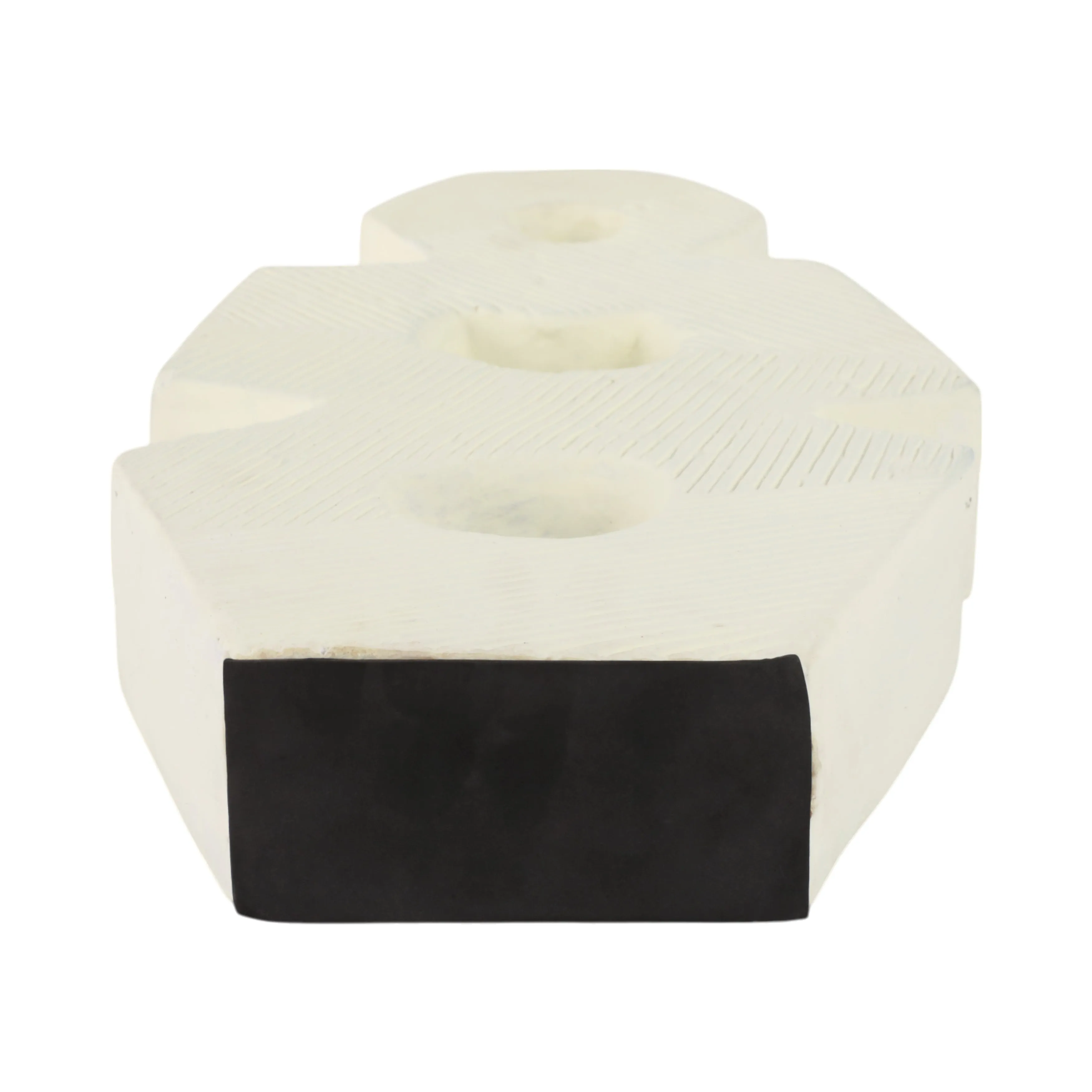 18" Terracotta Abstract Sculpture, Ivory