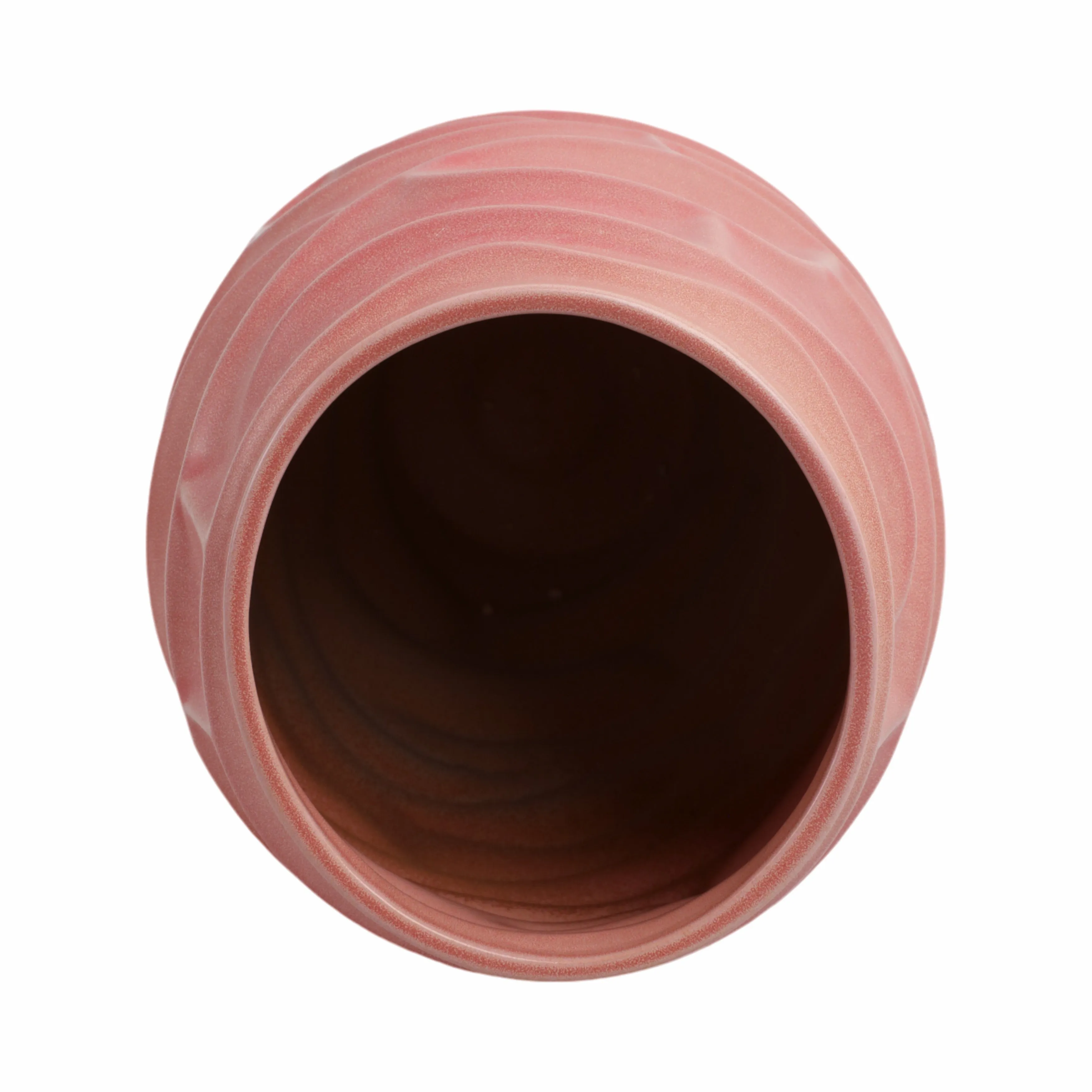 18"quinlan Large Porcelain Vase, Bean Red