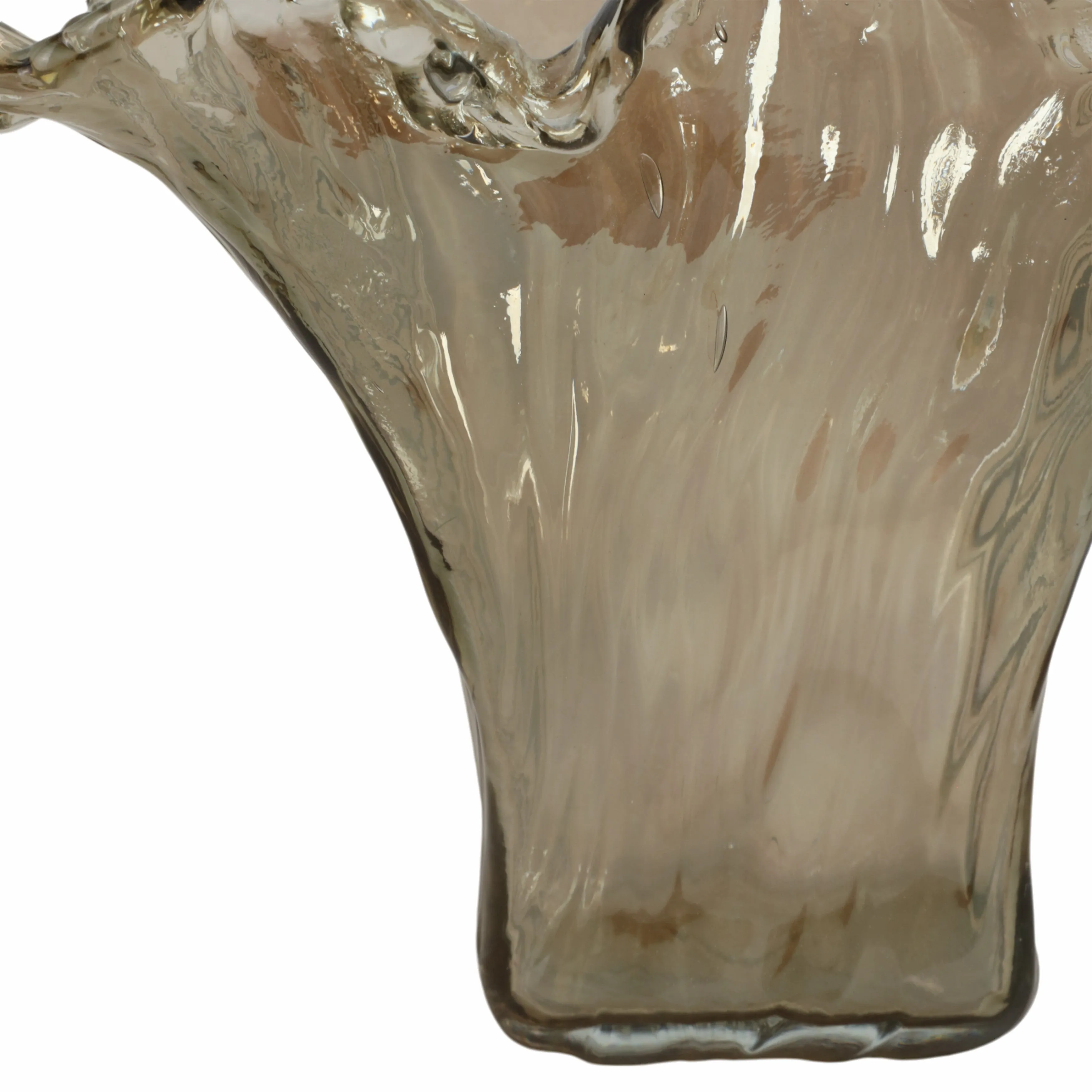 19" Fiastra Wide Italian Art Glass Vase