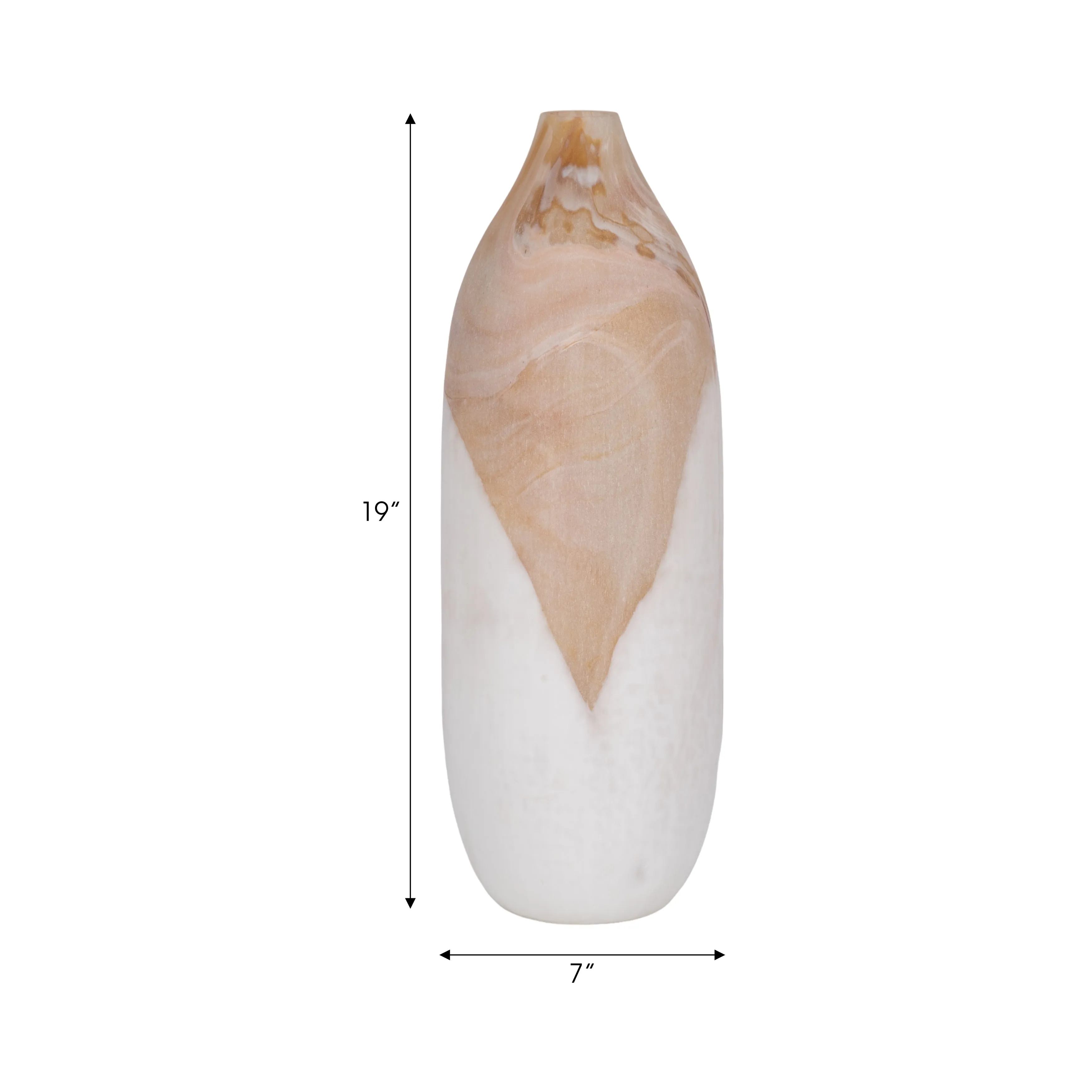 19" HELVIG SMALL GLASS VASE