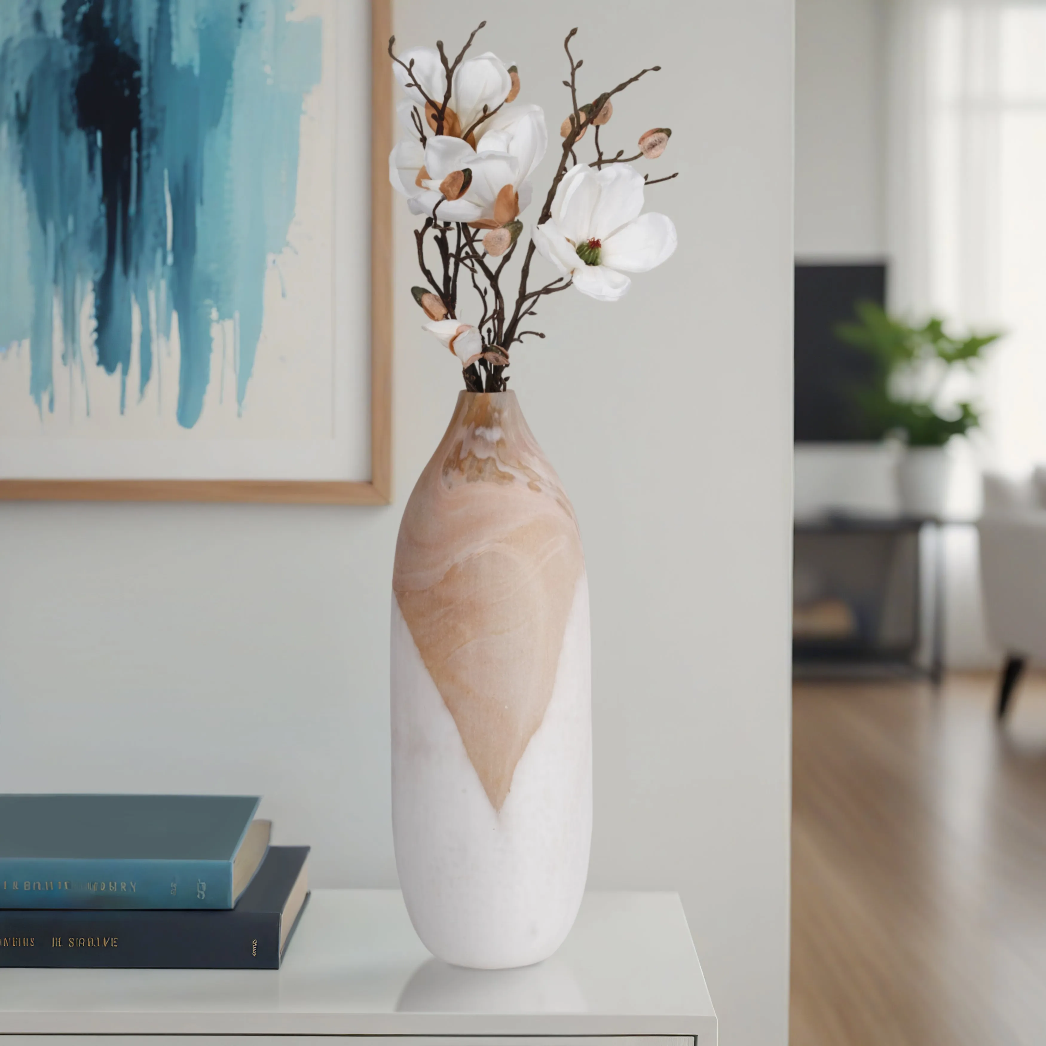 19" HELVIG SMALL GLASS VASE