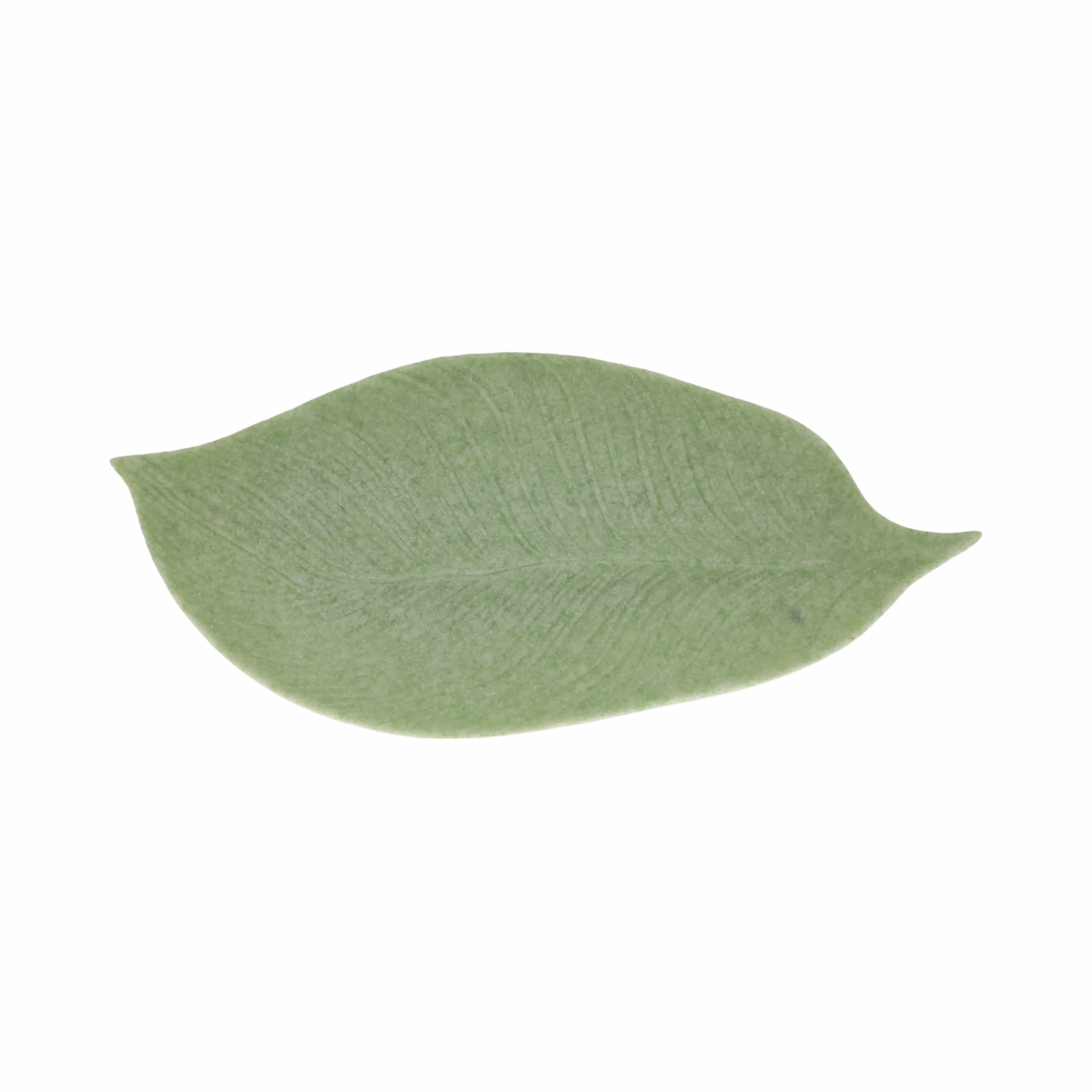 20" Zelen Green Quartz Resin Leaf Tray