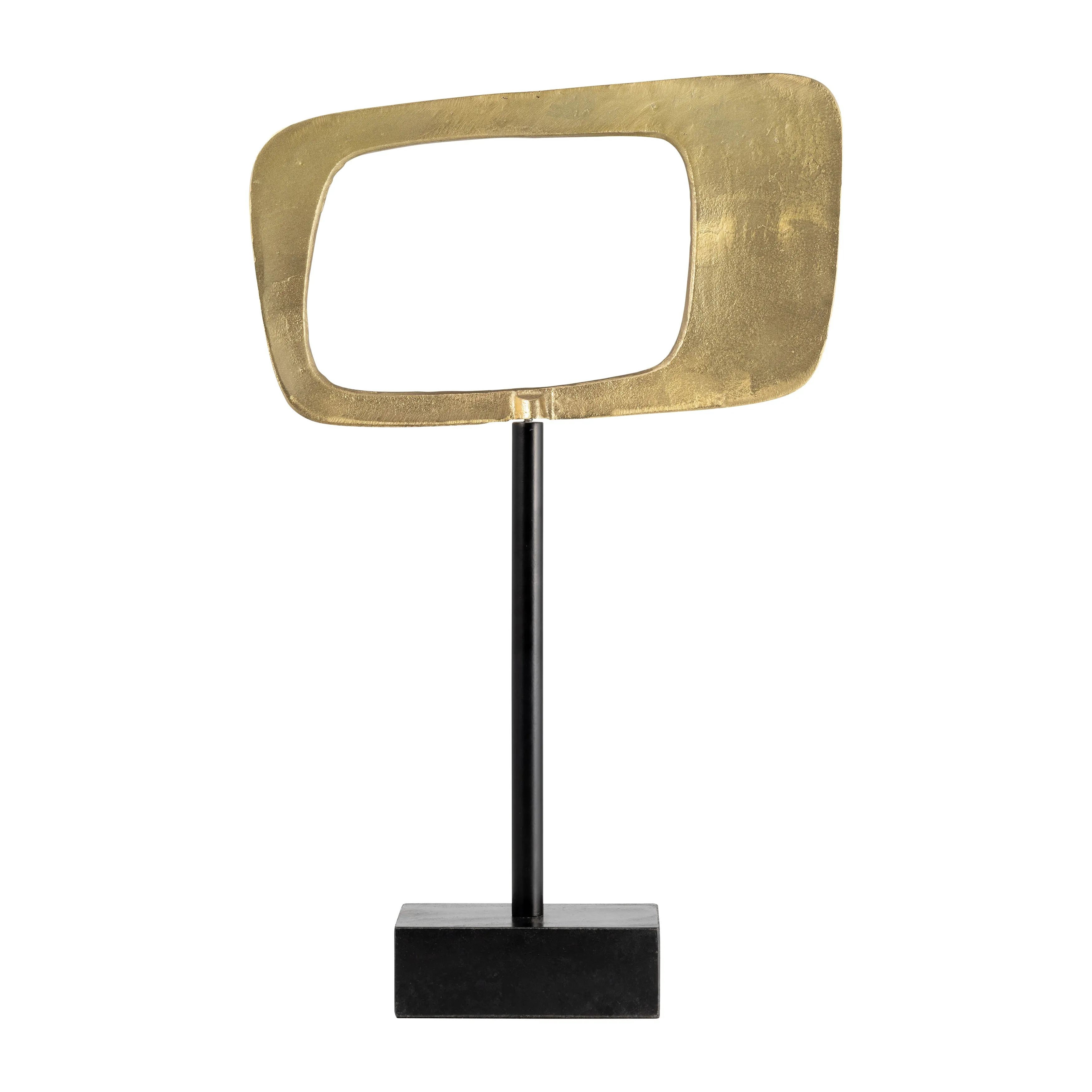 21.75" ALUMINUM RHOMBUS ON STAND, GOLD, KD