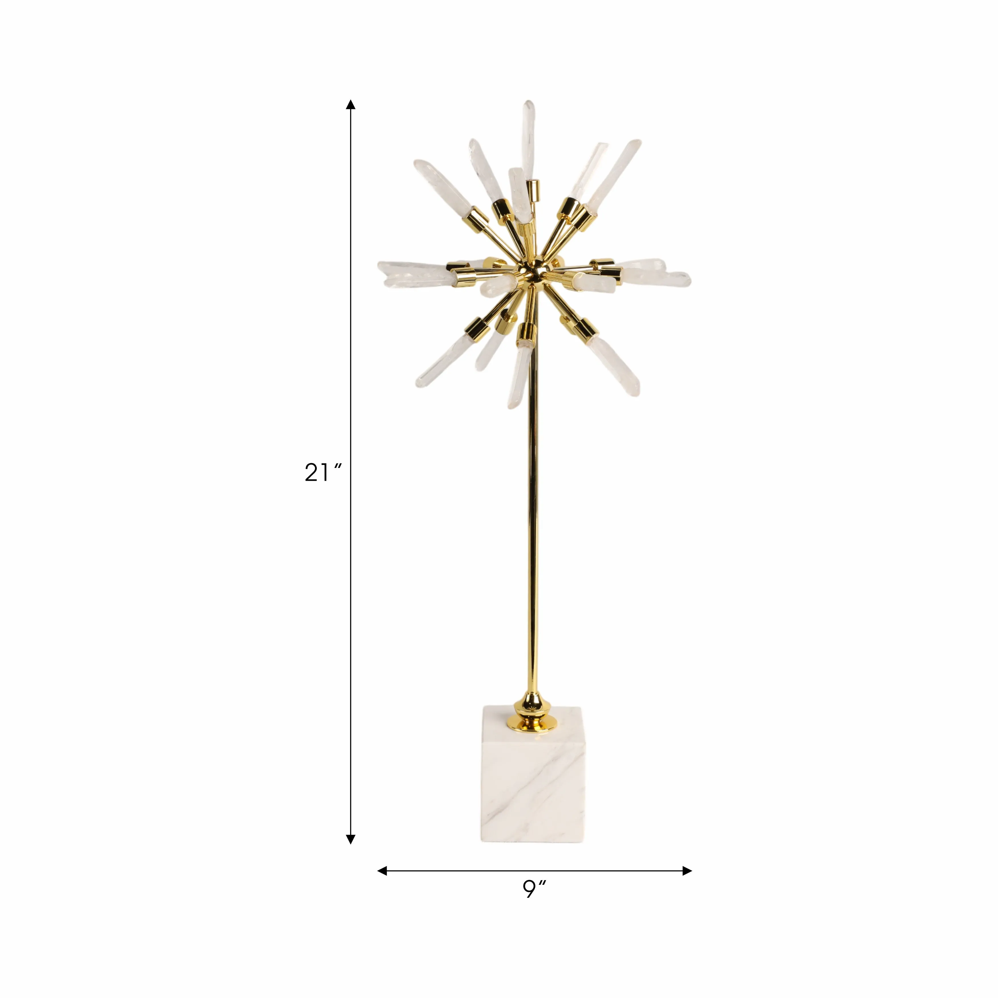 21" Darra Large Crystal Starburst Statuary