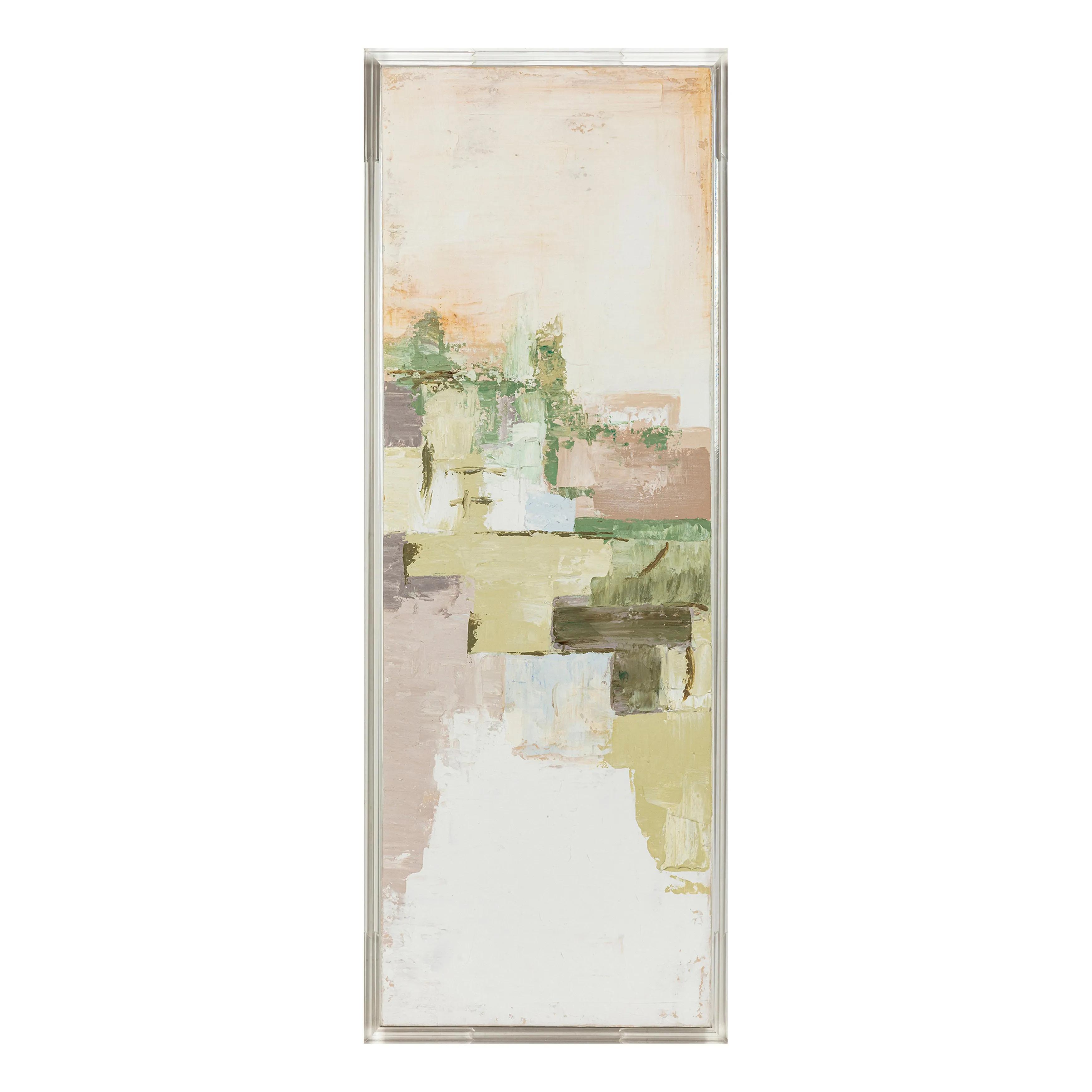 22X60 EDEN ACRYLIC FRAME HANDPAINTED WALL ART