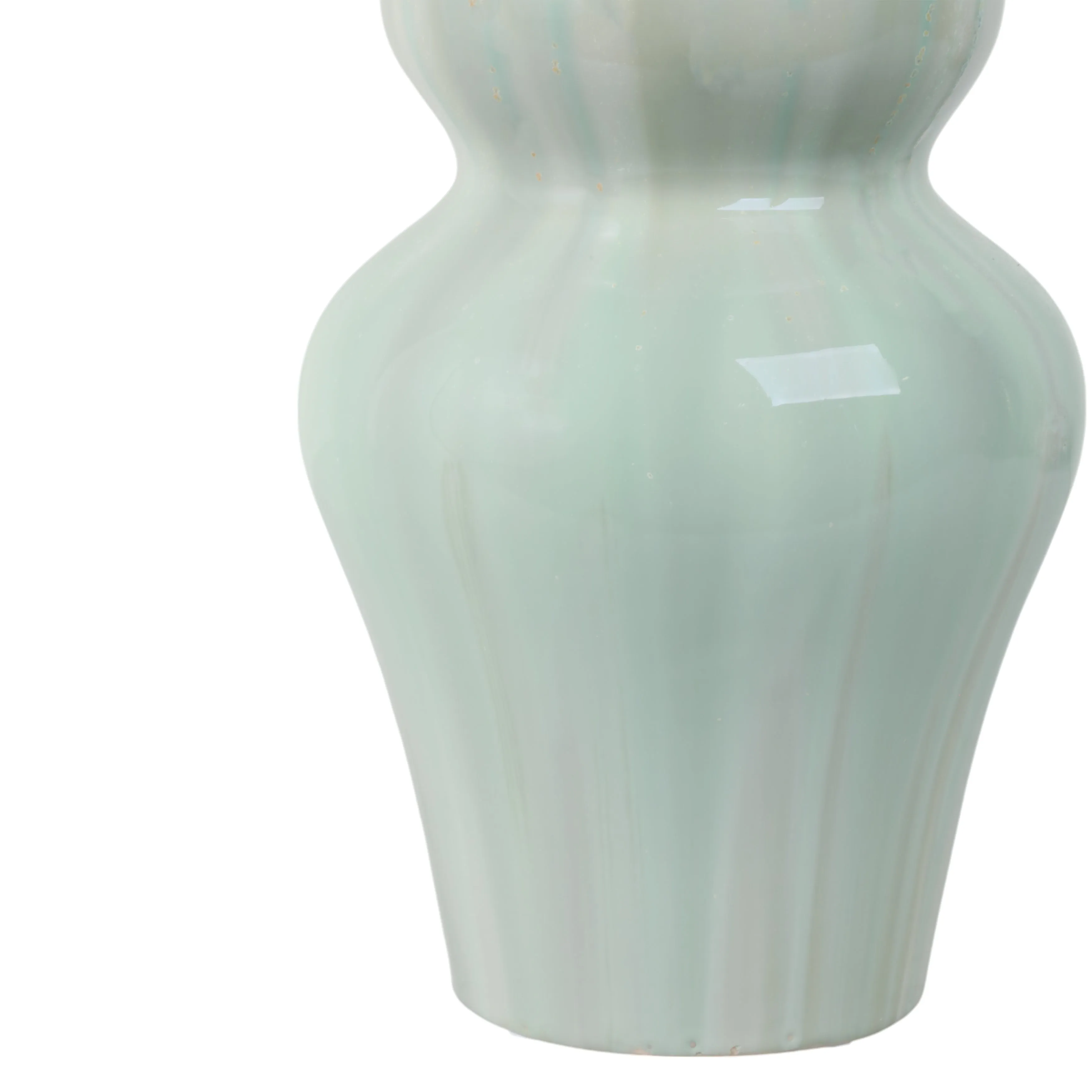 24" Everette Large Green Ceramic Vase