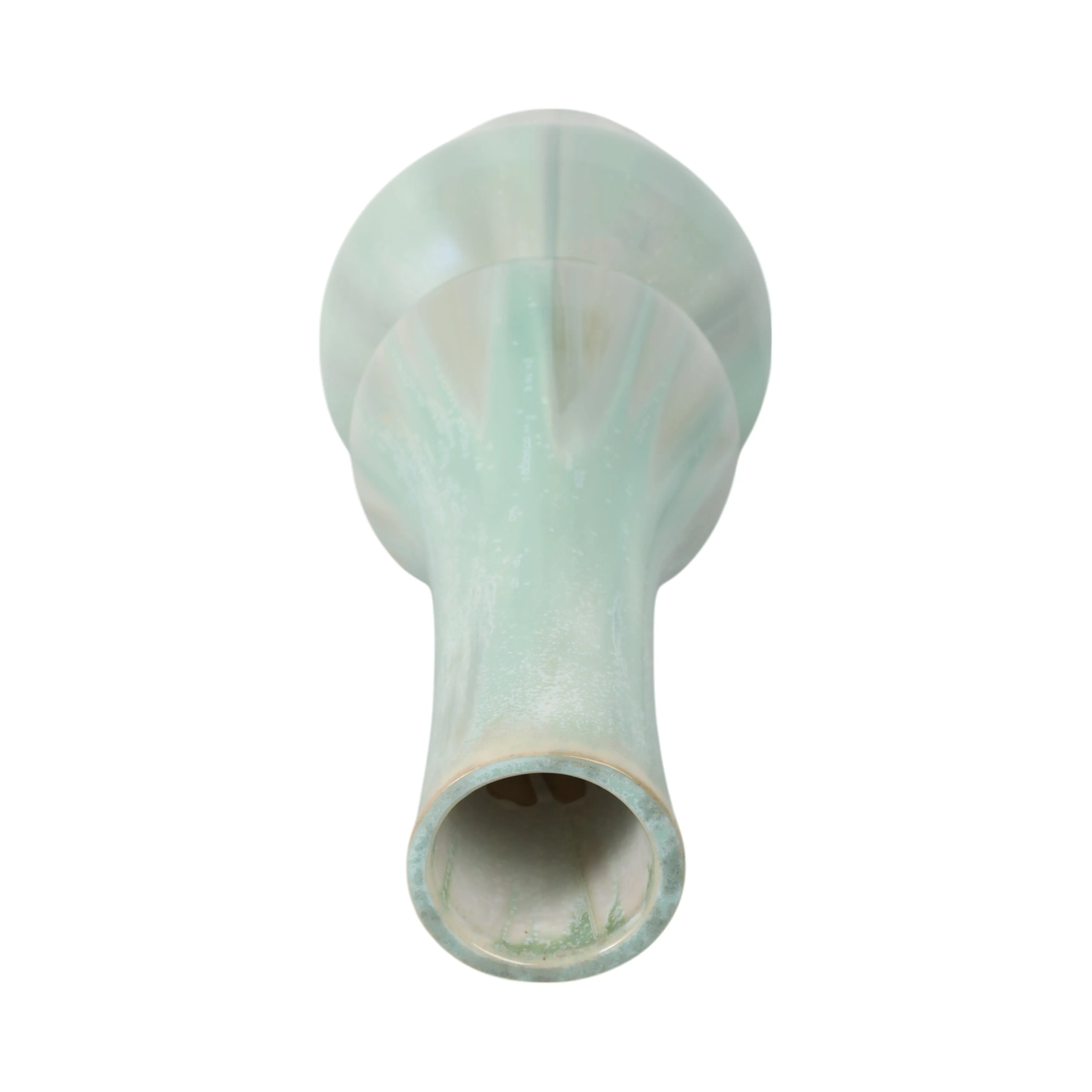 24" Everette Large Green Ceramic Vase