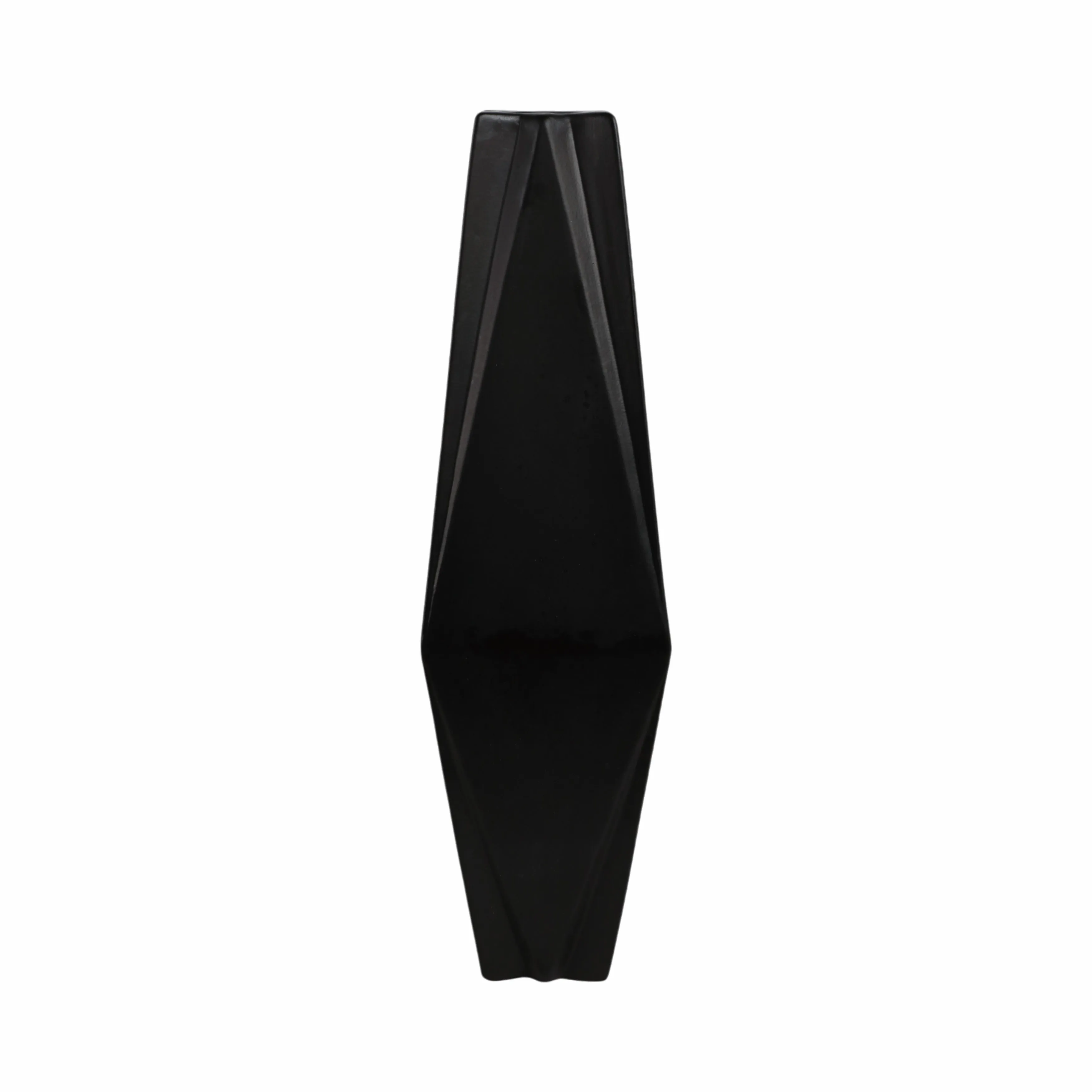 26" Bonney Medium Black Cer Vase