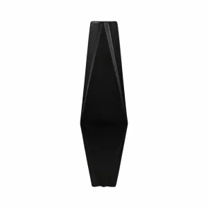 26" Bonney Medium Black Cer Vase