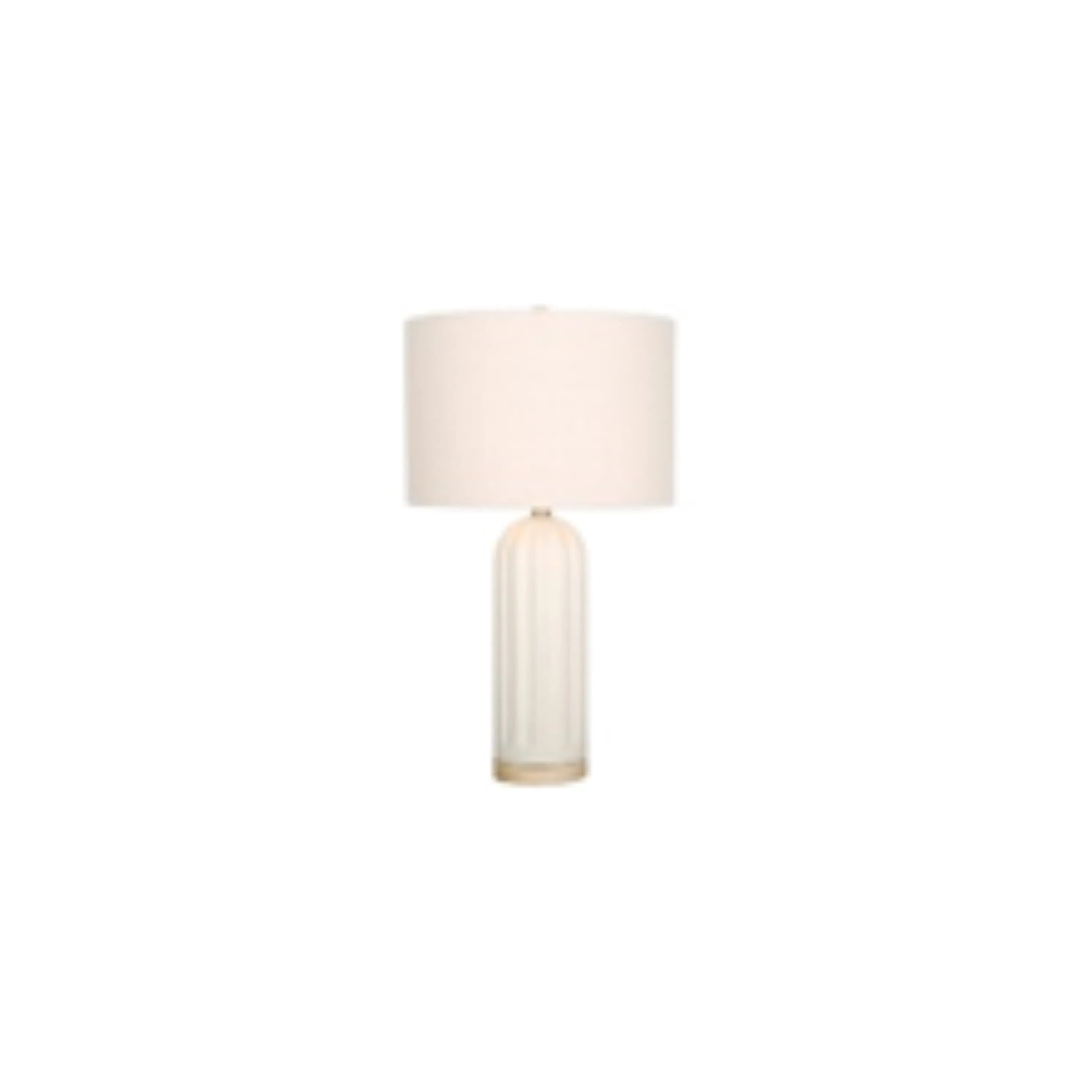 26" CERAMIC TABLE LAMP, IVORY