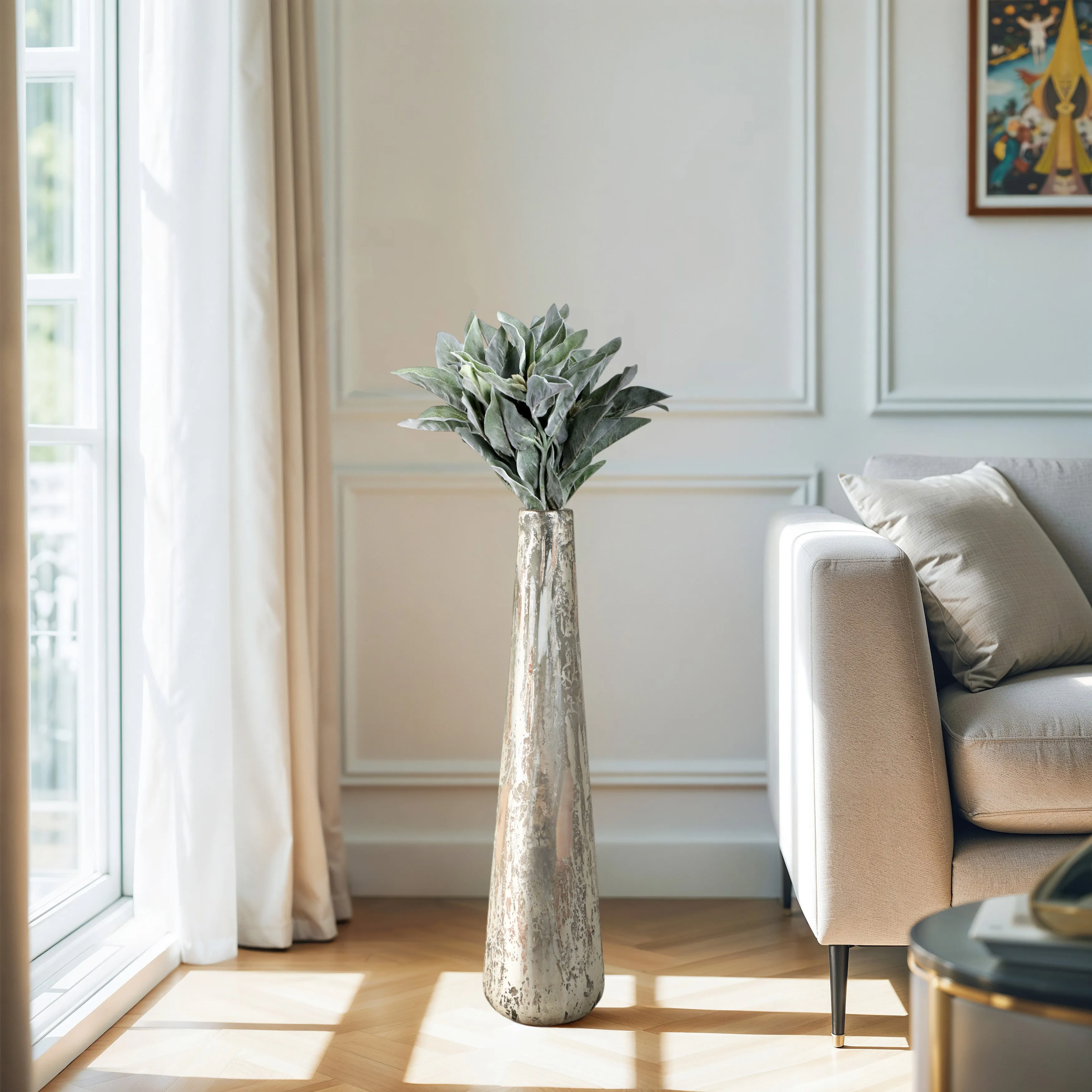 26" Harte Small Glass Floor Vase