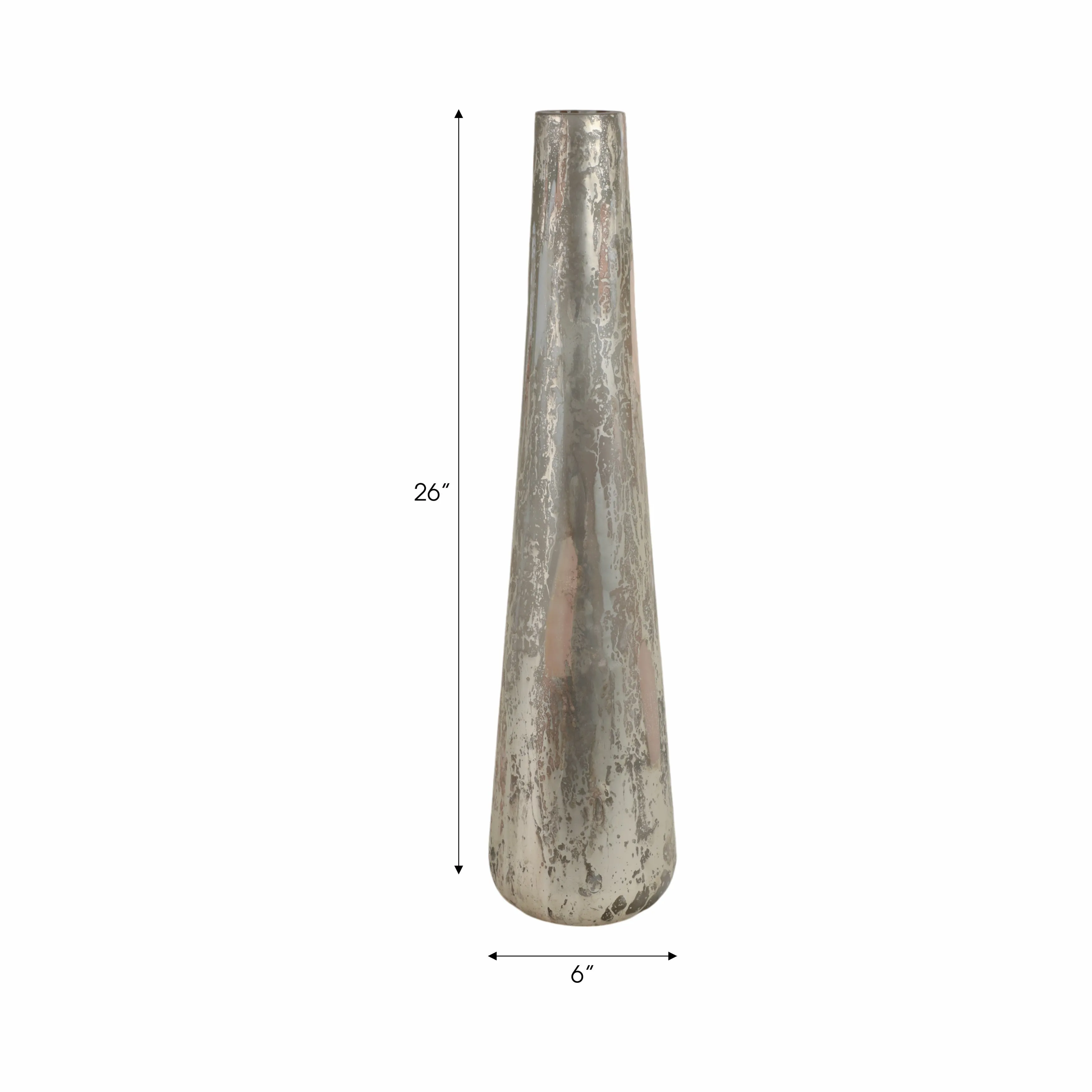26" Harte Small Glass Floor Vase