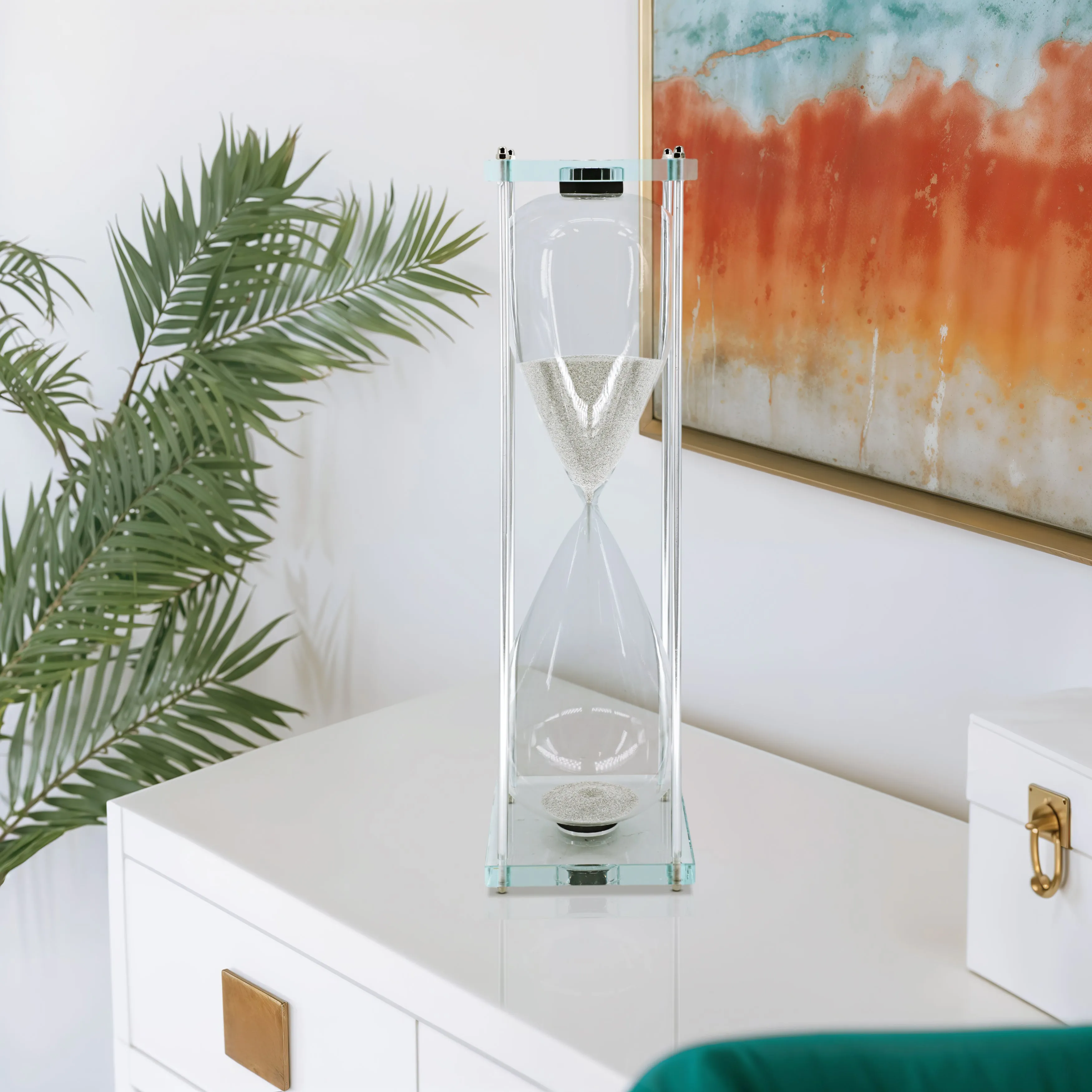 26" Reynolds Large Silver Hourglass