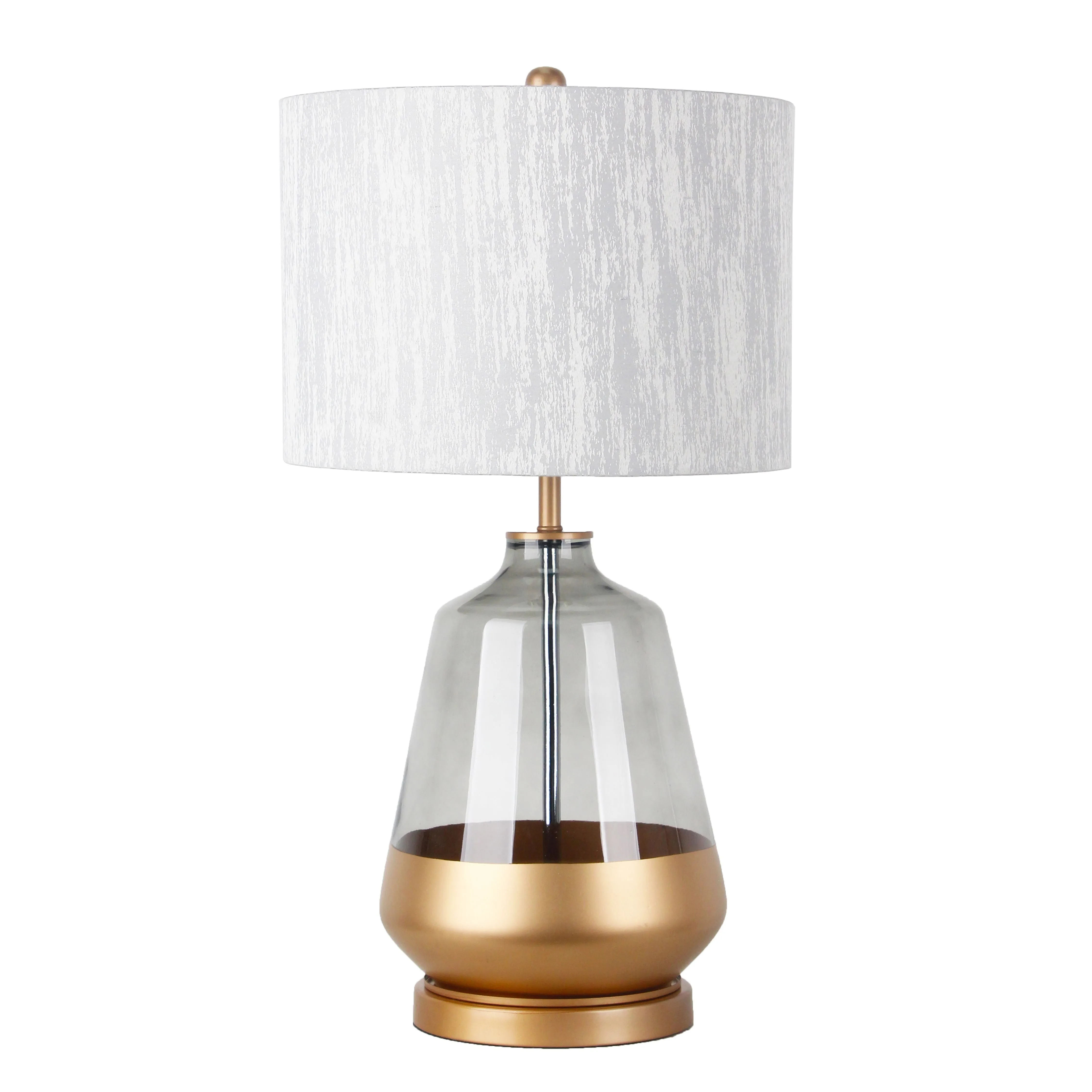 26"H GLASS TABLE LAMP
