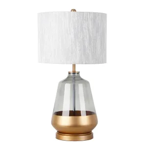 26"H GLASS TABLE LAMP