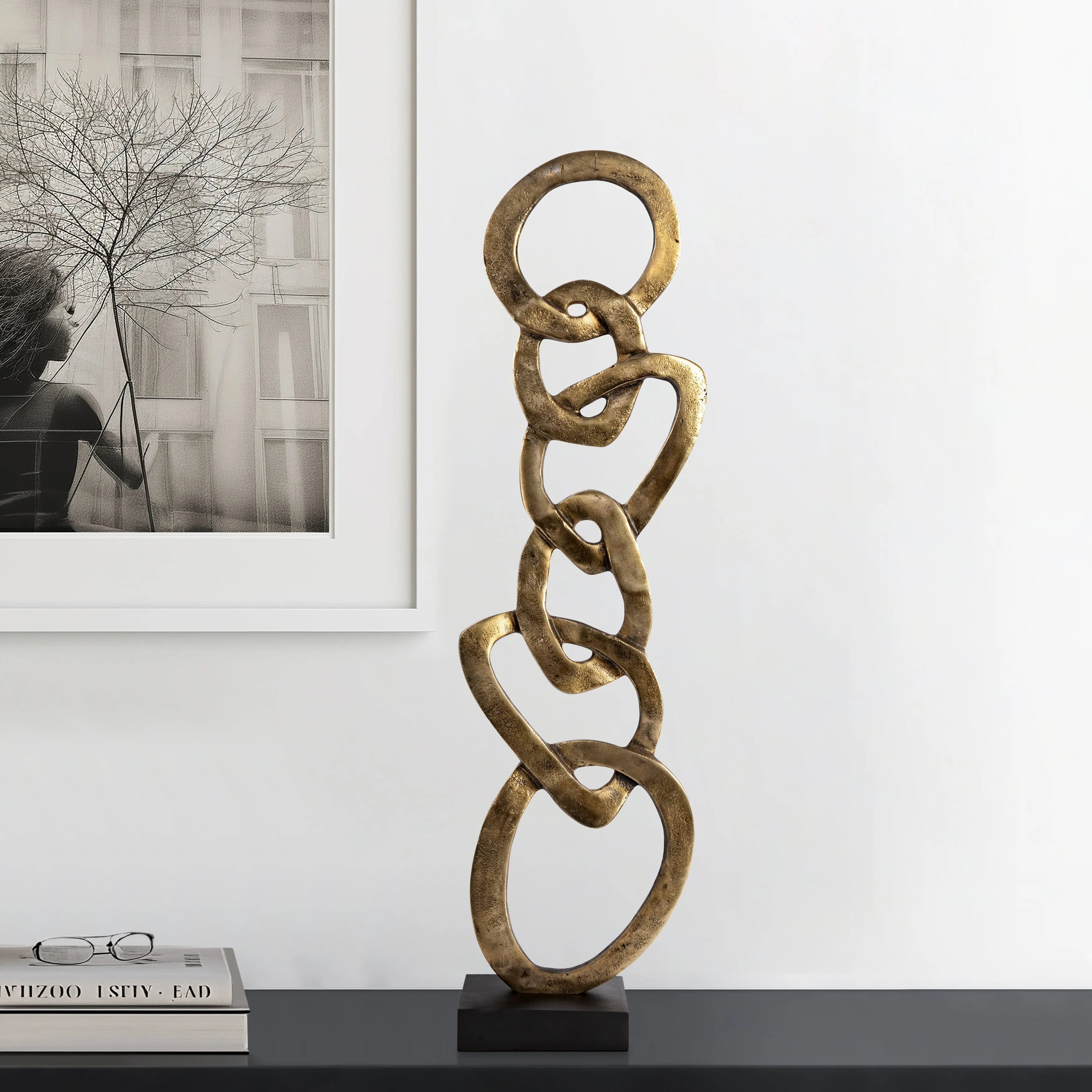 27" Noida Large Gold Statuary