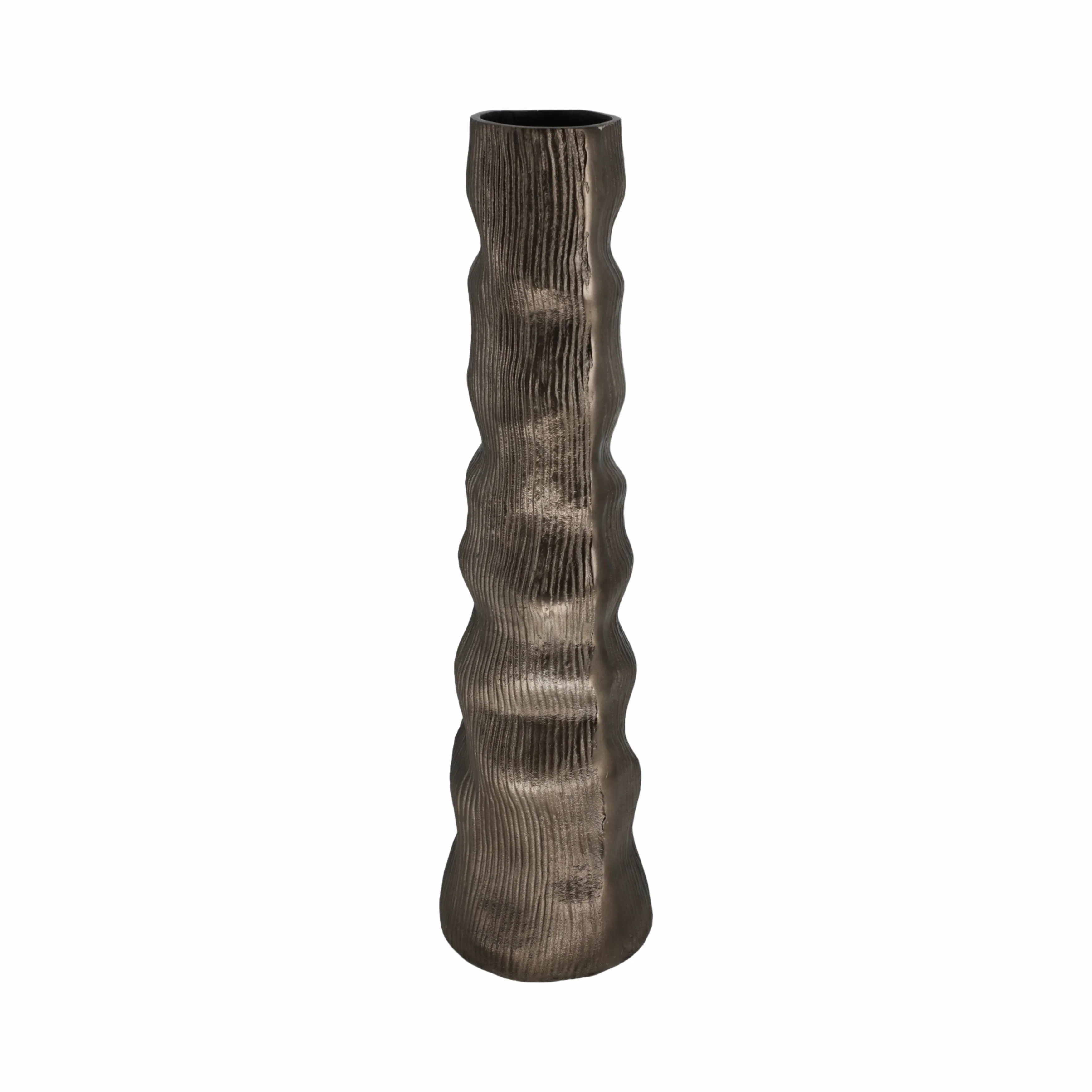 27" Sitka Large Bronz Metal Vase