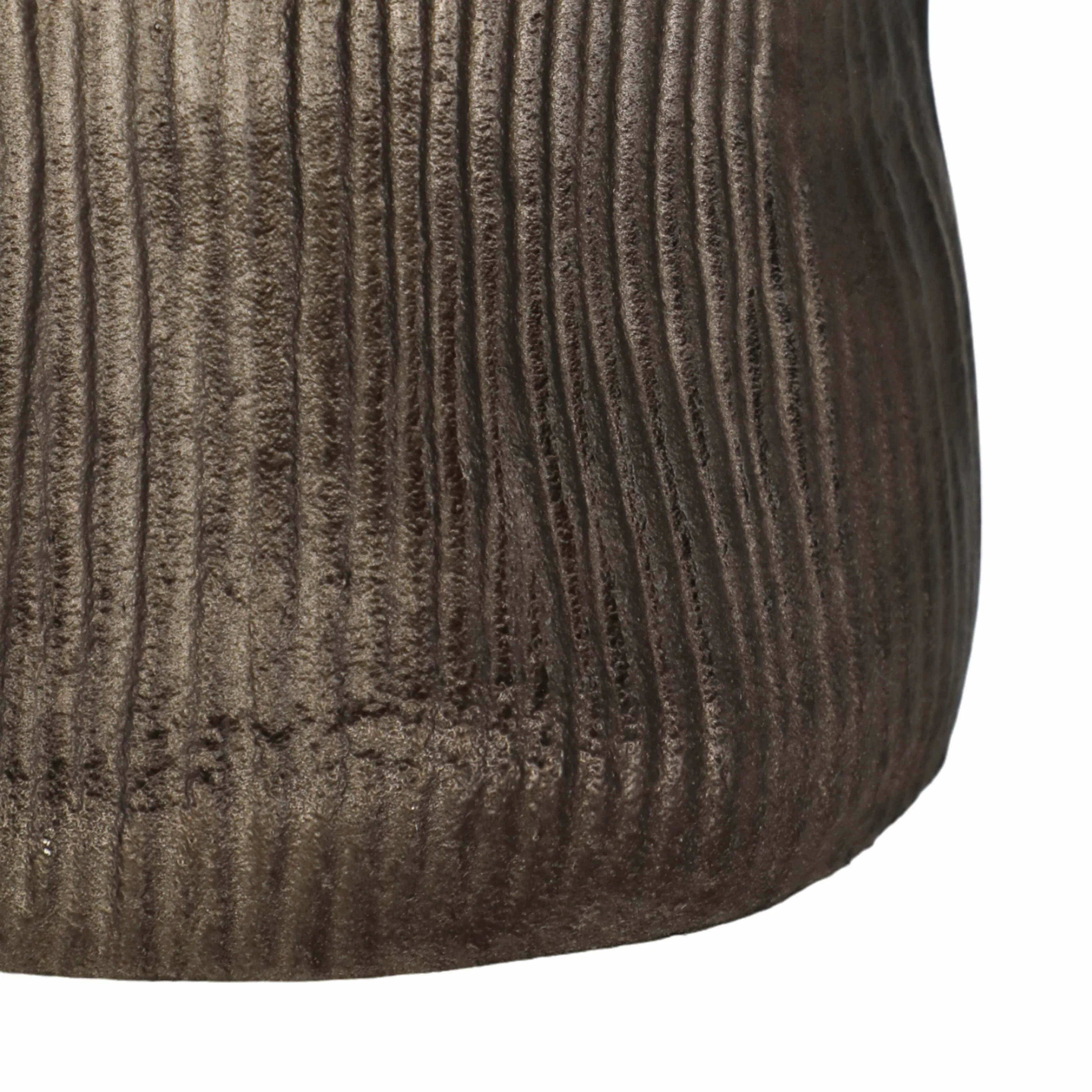 27" Sitka Large Bronz Metal Vase