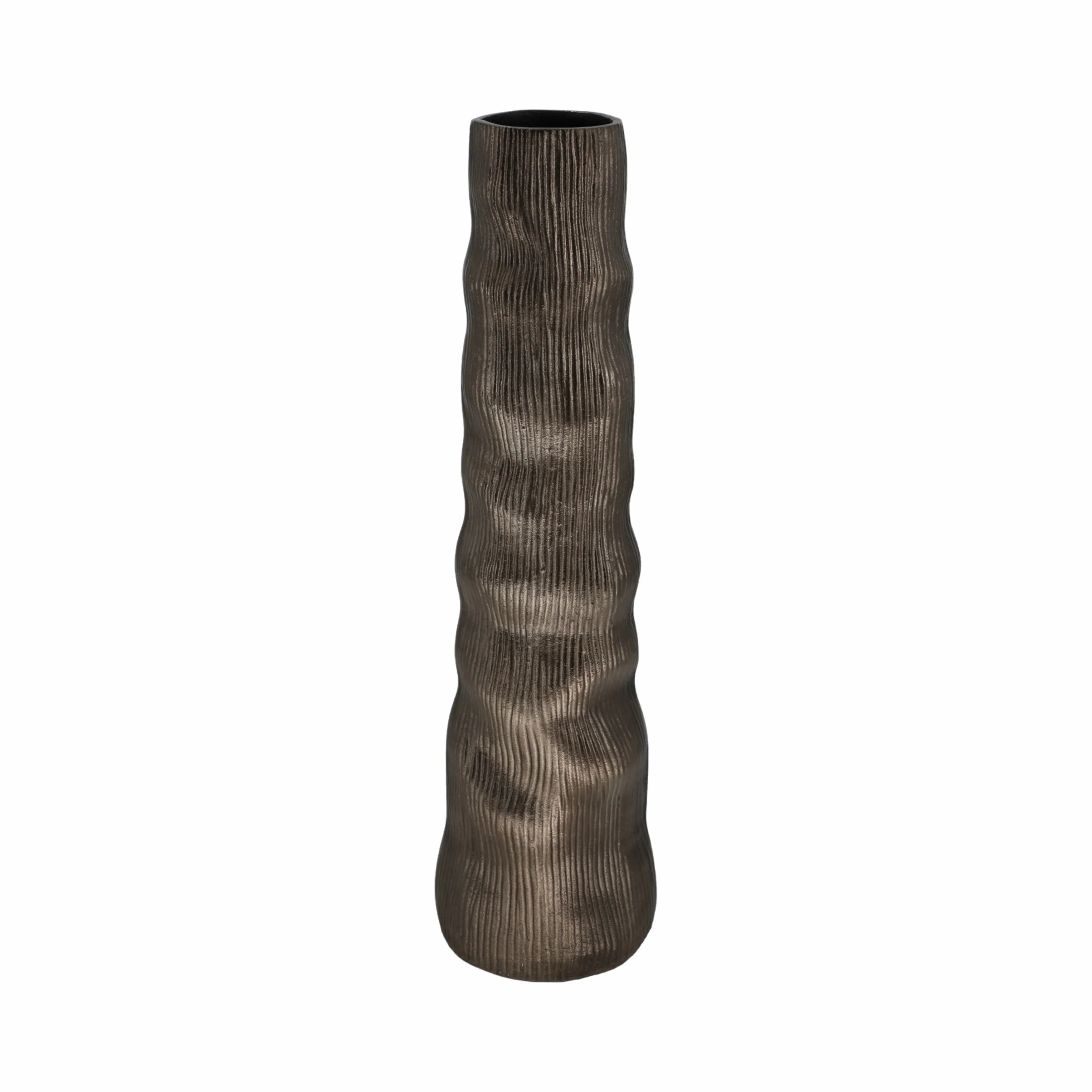 27" Sitka Large Bronz Metal Vase