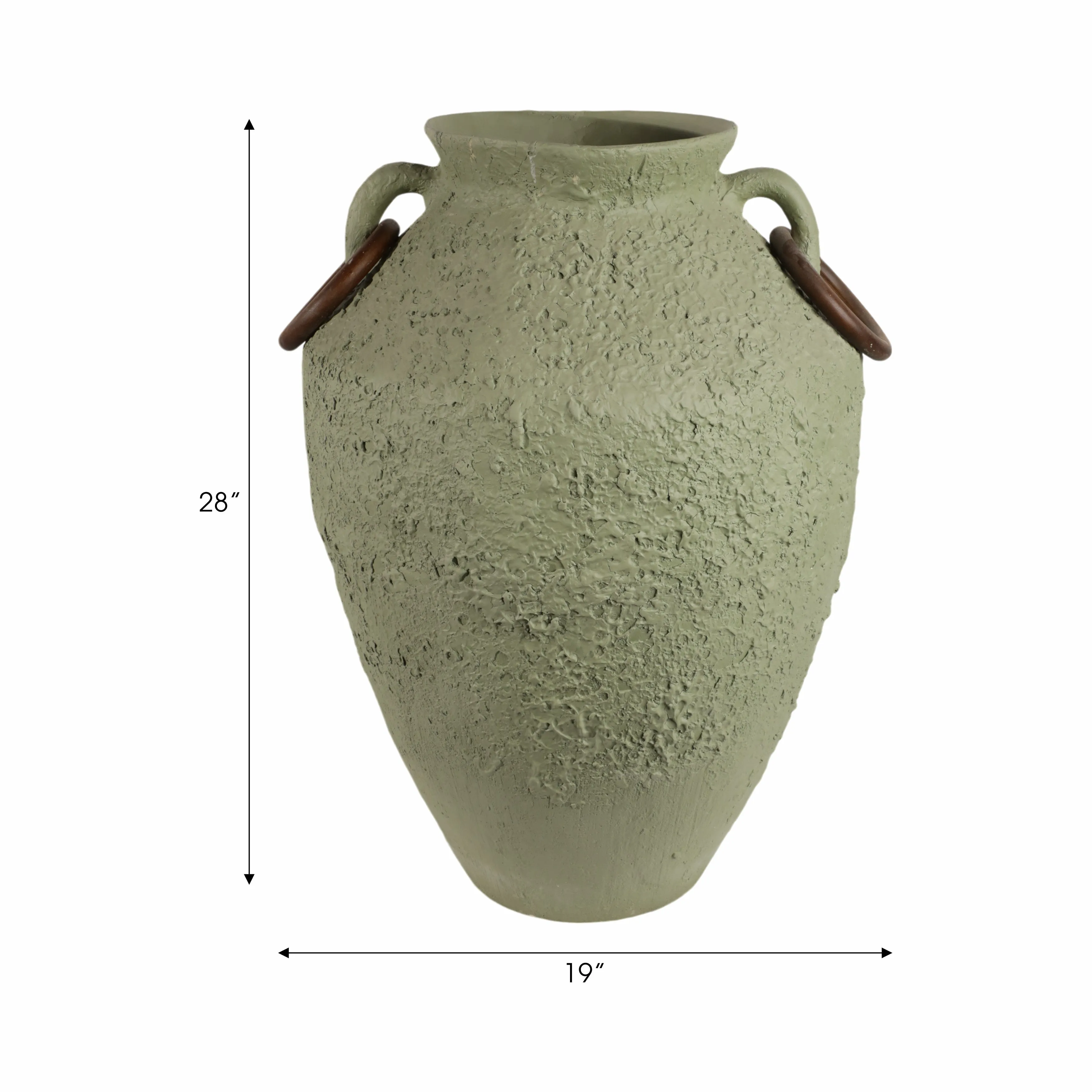 28" Ethan Green Ecomix Floor Vase