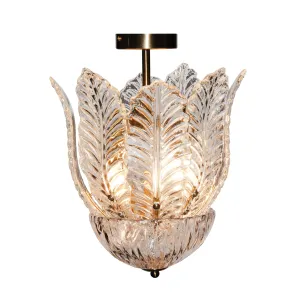 3 LIGHTSGLASS CHANDELIER