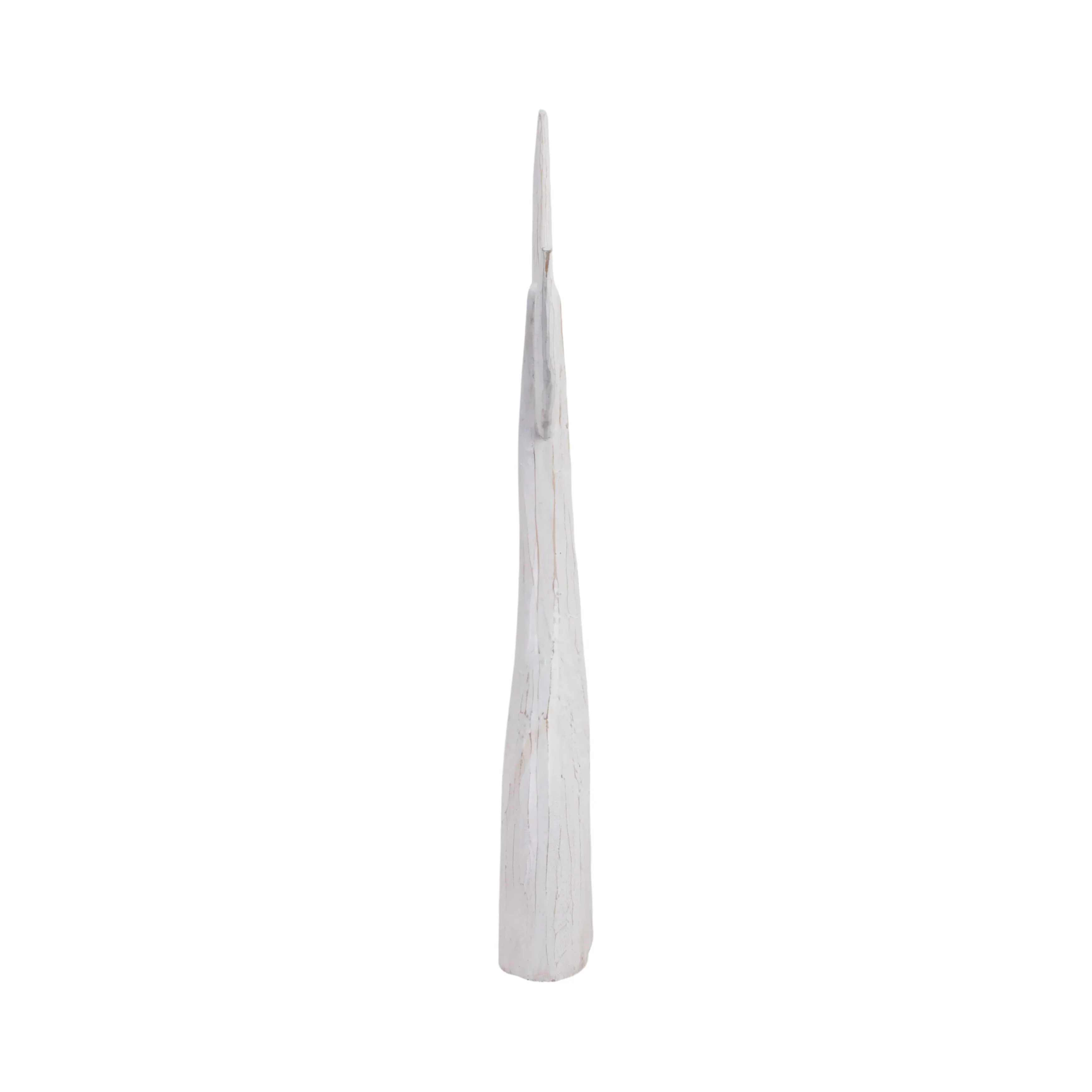 32" Wood Whale Tail Decor, Wht