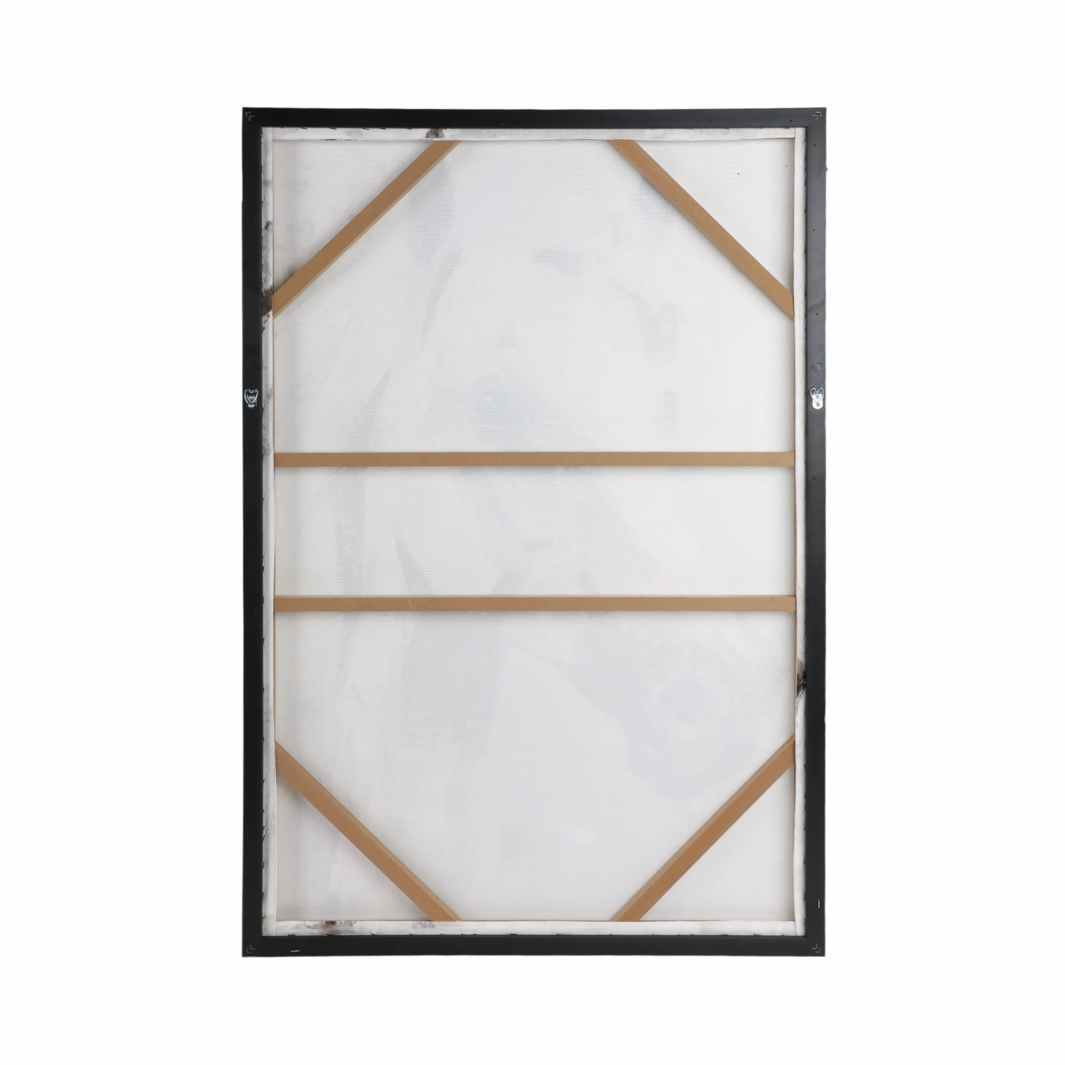 32X48 FRAMED HANDPAINTED WHITE HORSE