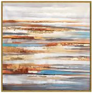 40X40 HORIZON ON CANVAS, MULTI