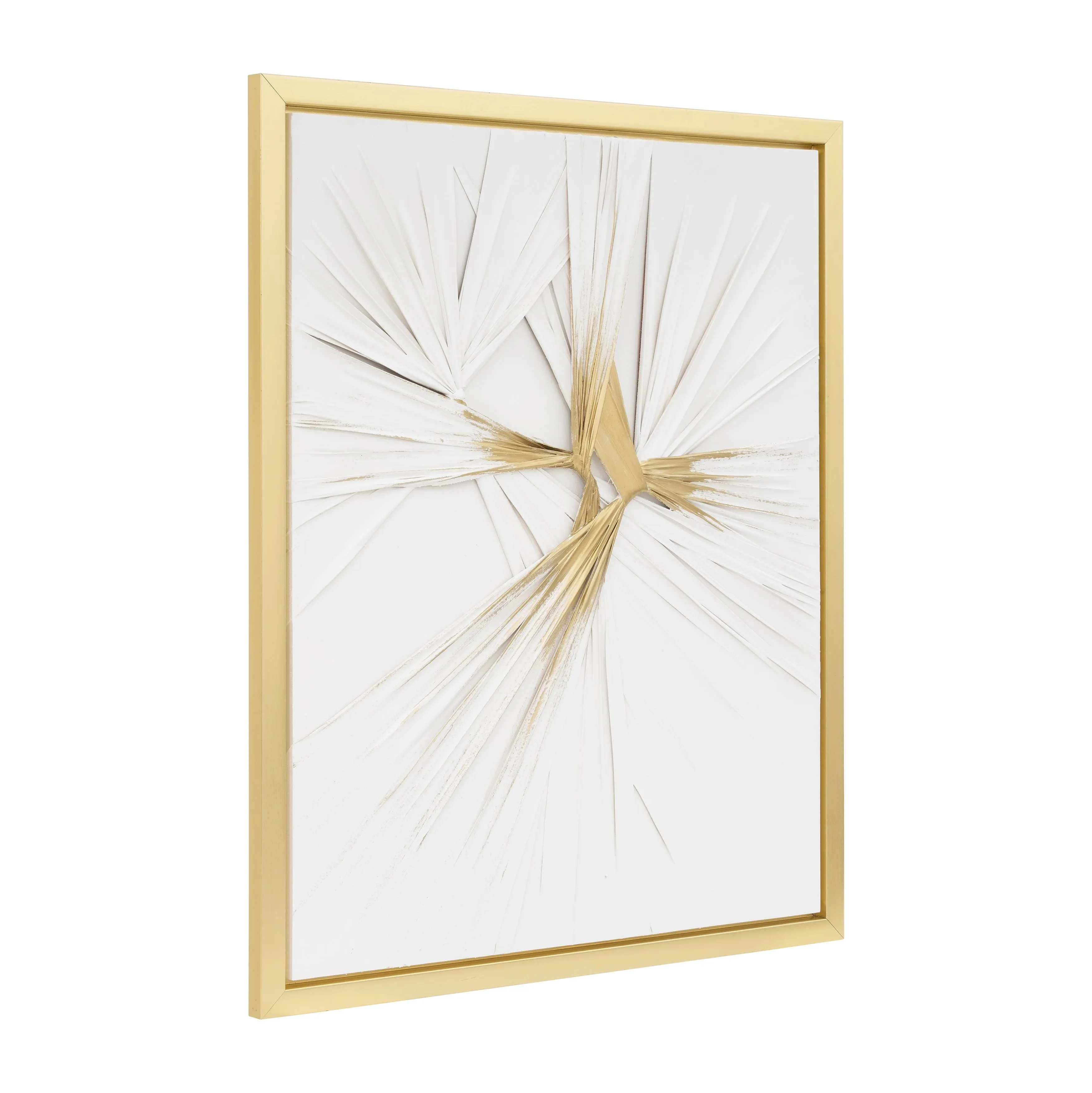 47X59, HAND PAINTED TWIST, WHT/GLD