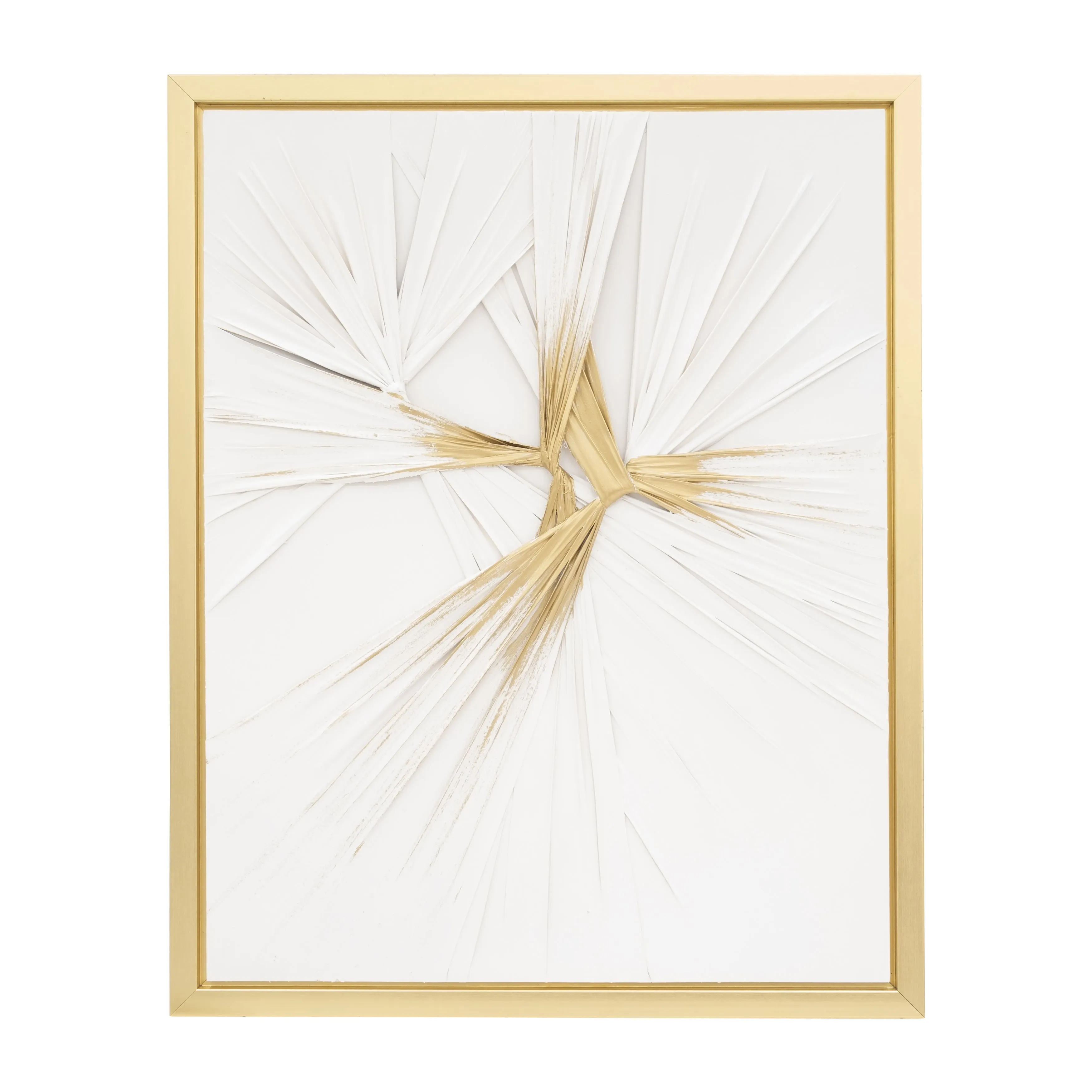47X59, HAND PAINTED TWIST, WHT/GLD