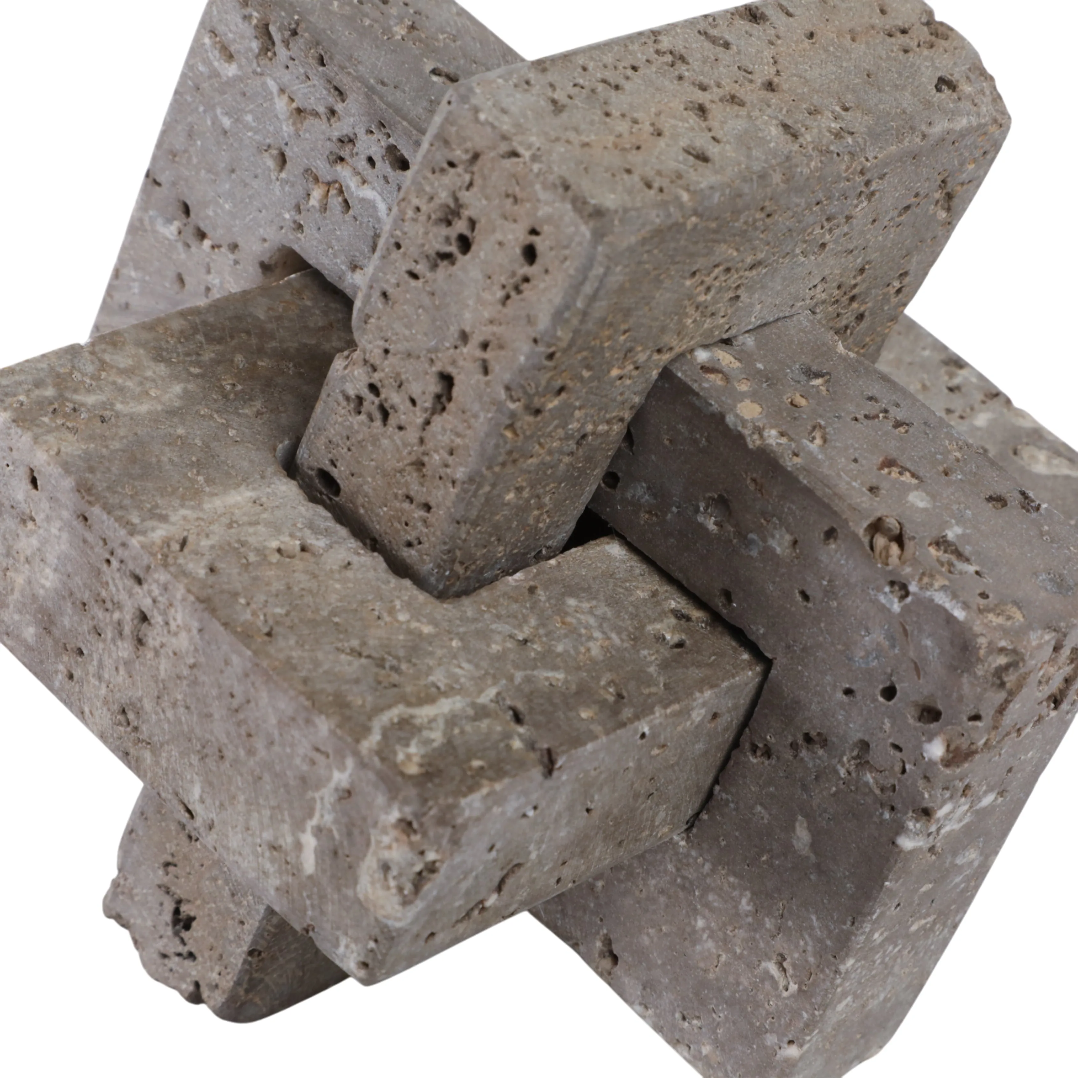 5" Pierce Small Travertine Knot