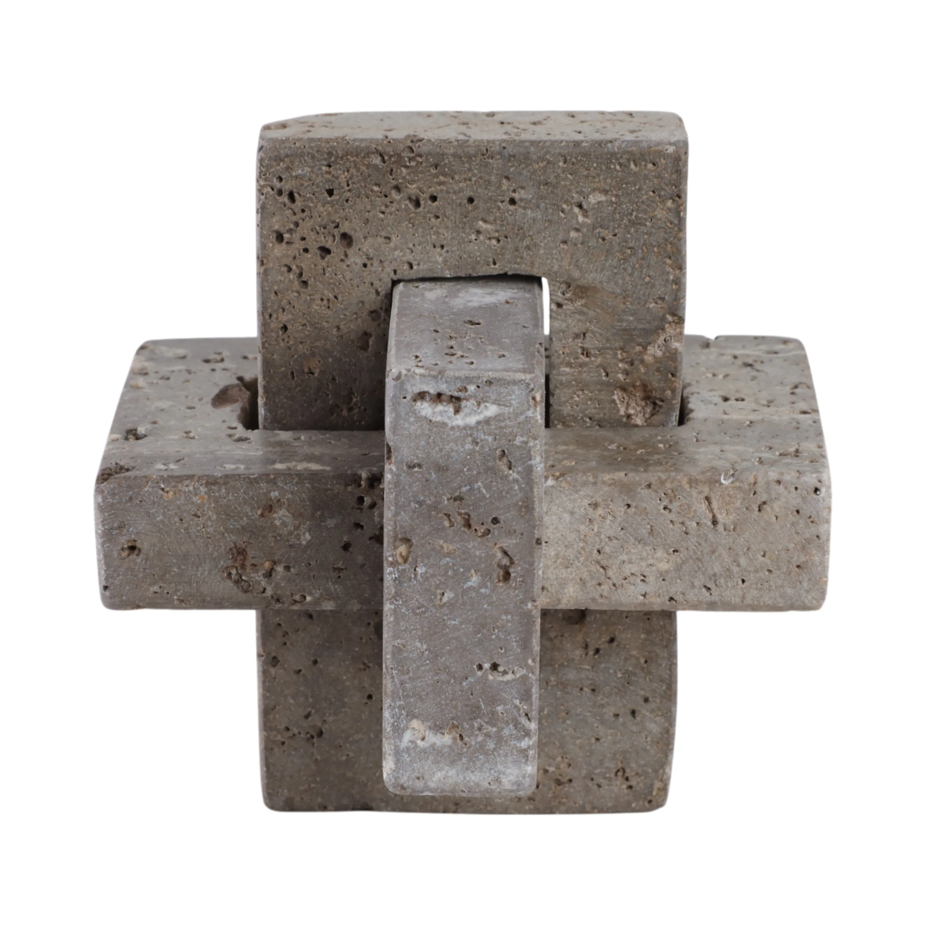 5" Pierce Small Travertine Knot