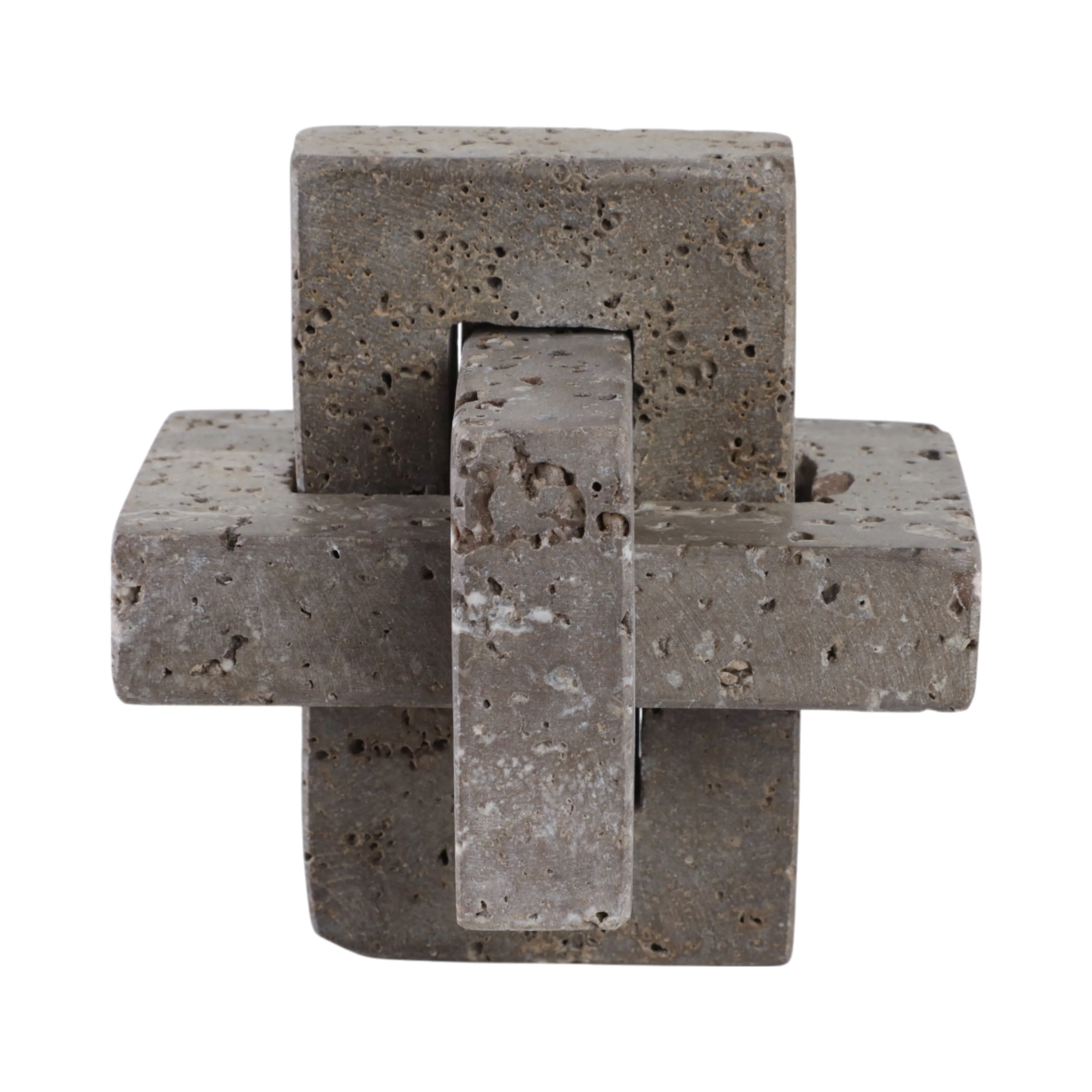 5" Pierce Small Travertine Knot