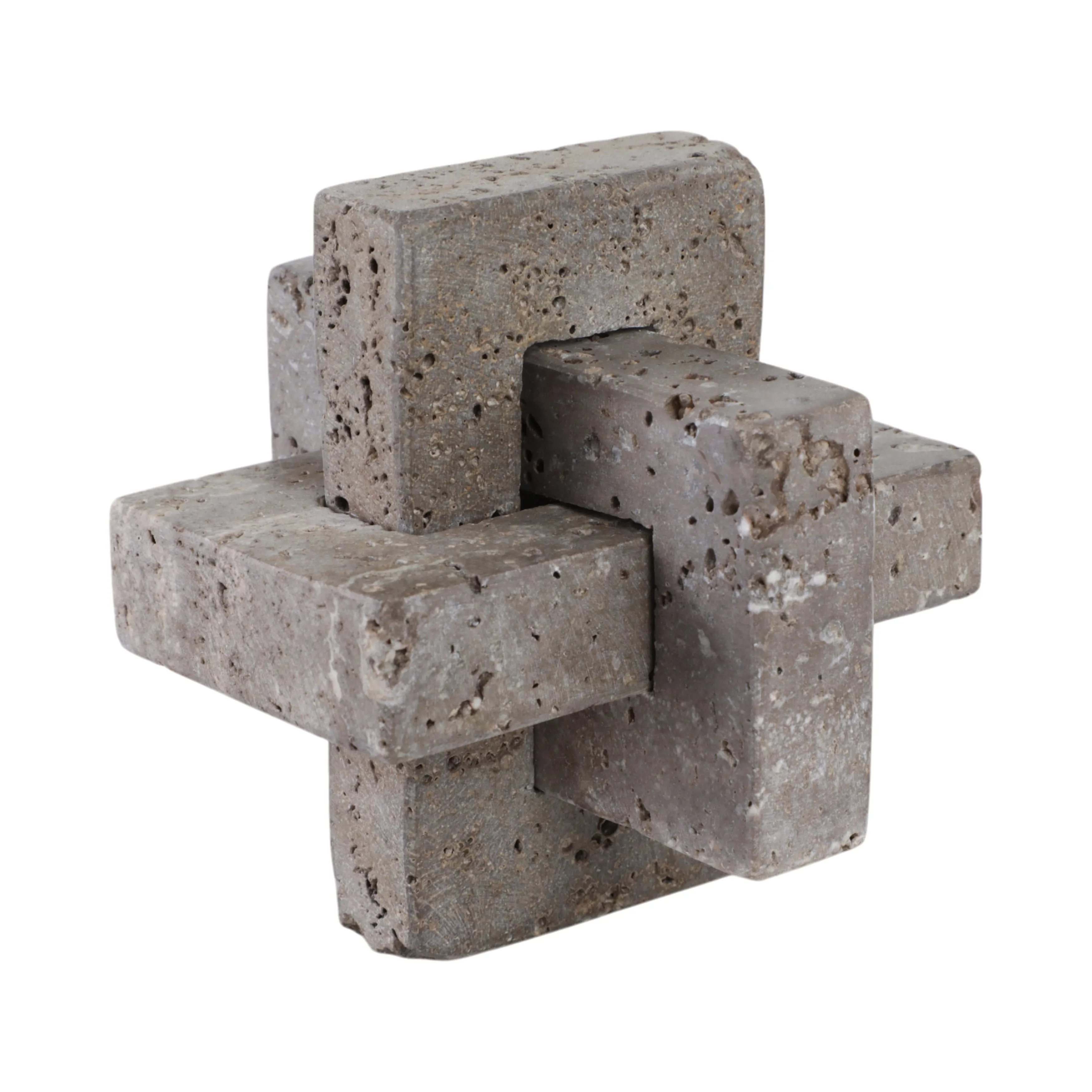5" Pierce Small Travertine Knot
