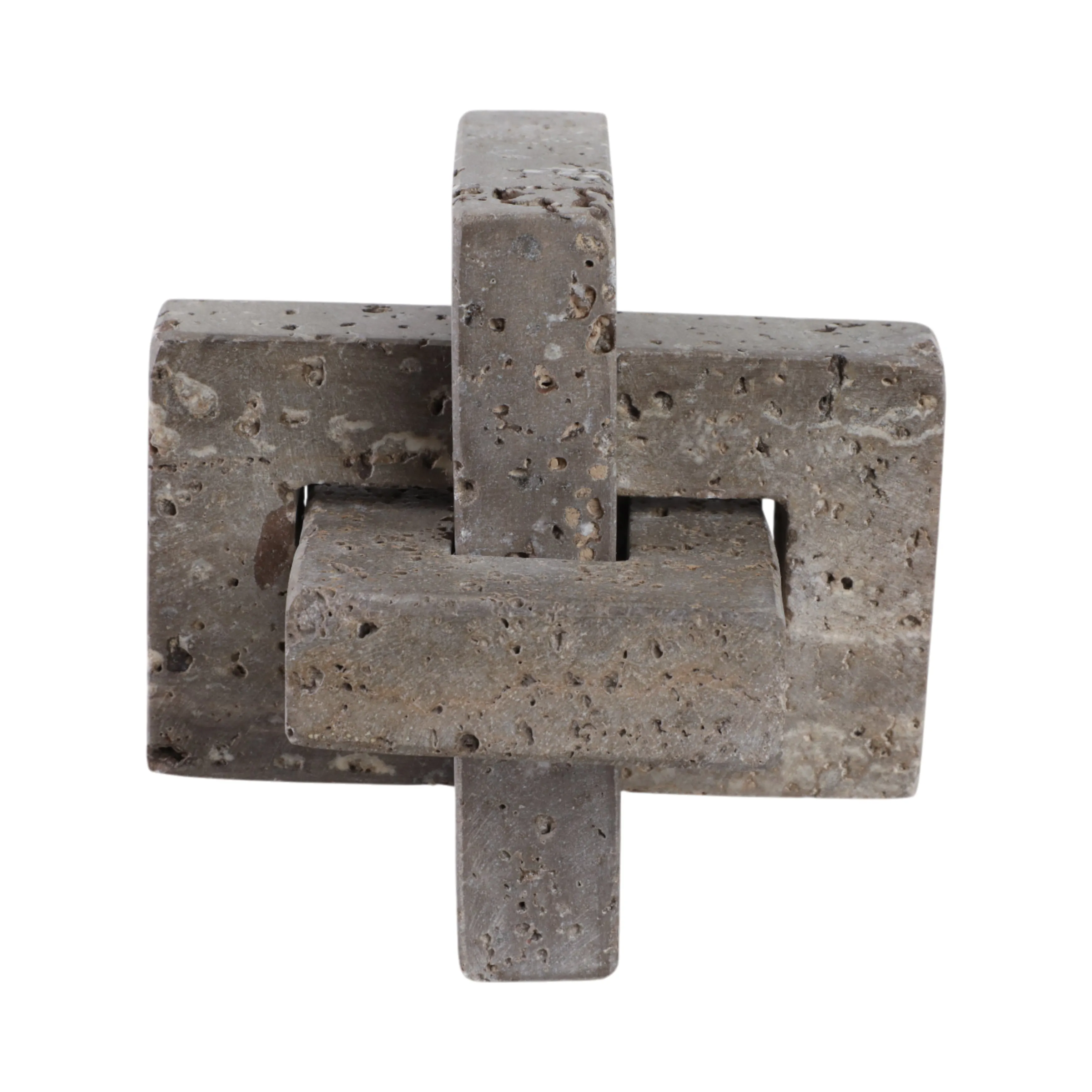 5" Pierce Small Travertine Knot