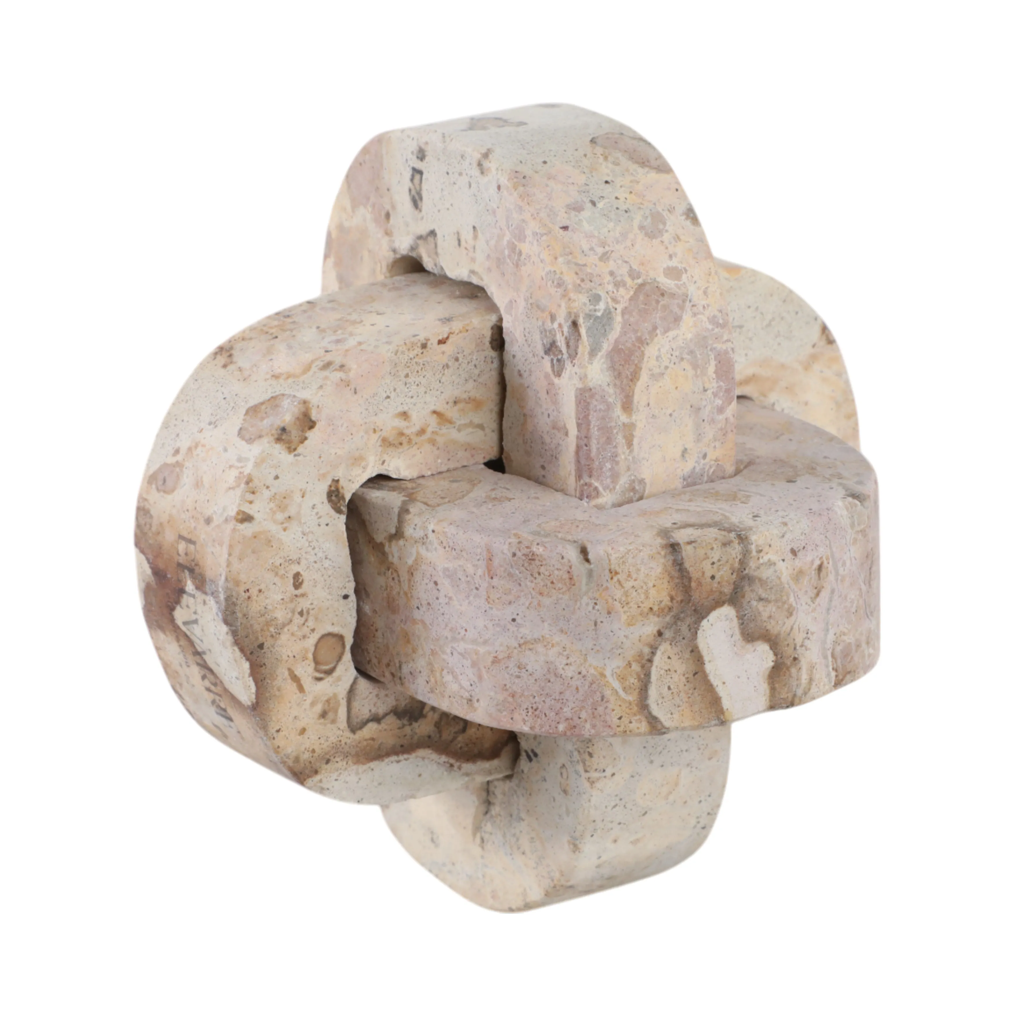 5" Pompano Small Beige Marble Knot