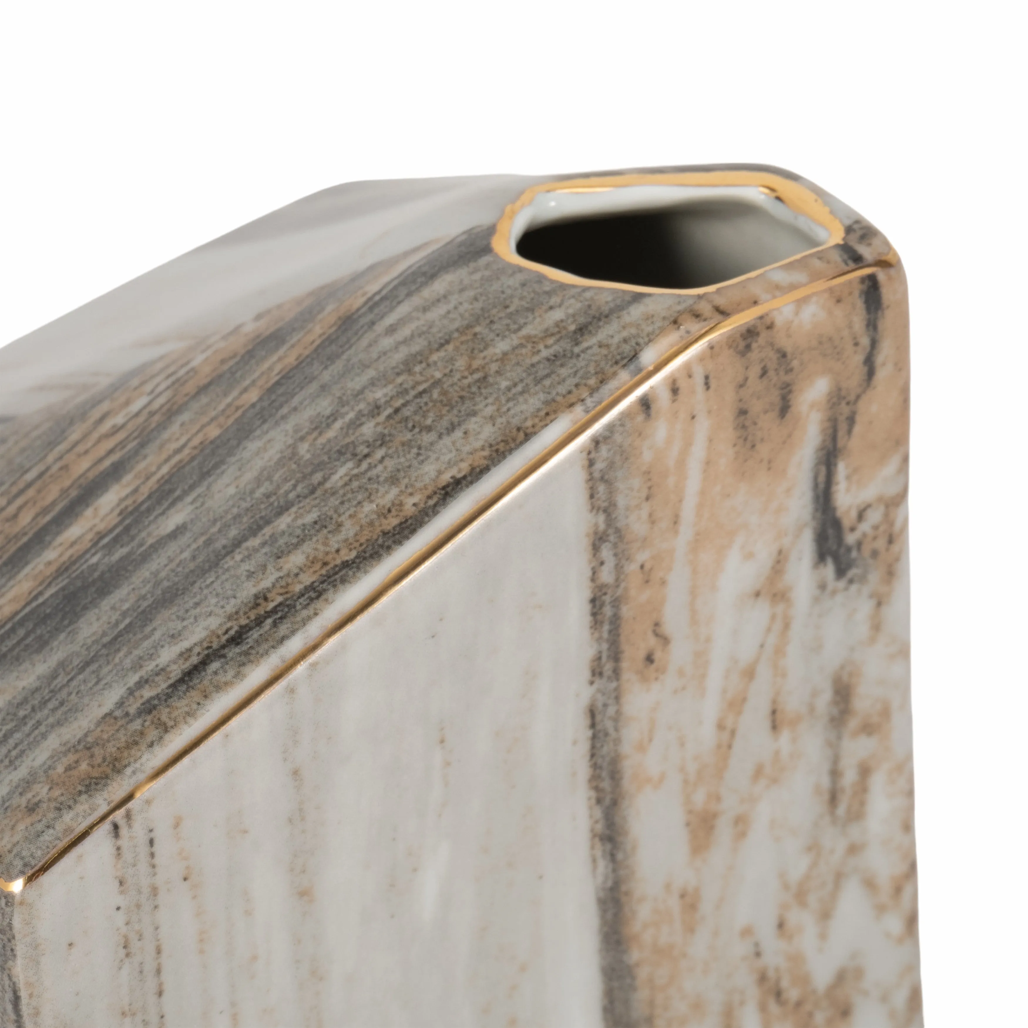 5" SALMIS SMALL VASE, GRAY MARBLE