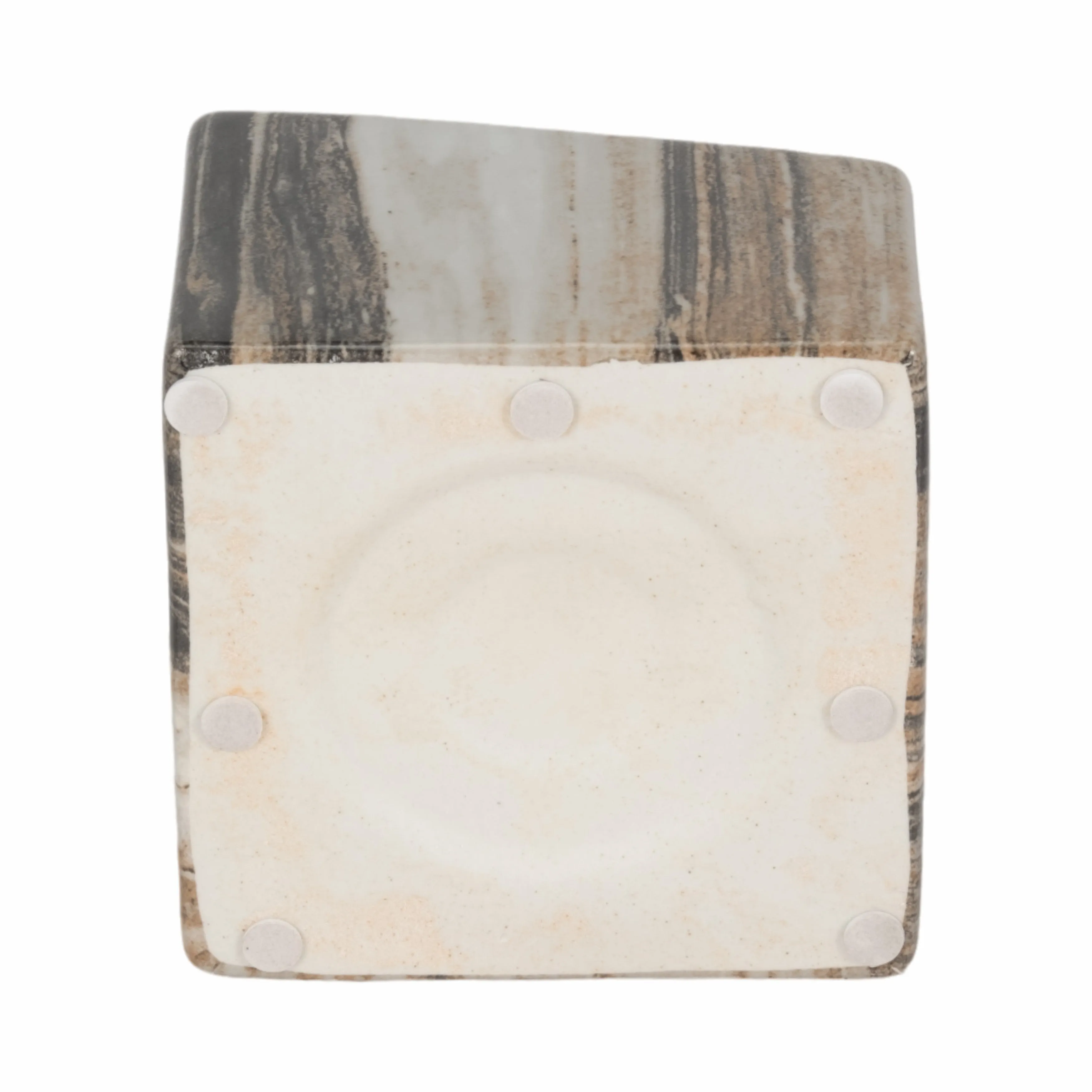 5" SALMIS SMALL VASE, GRAY MARBLE