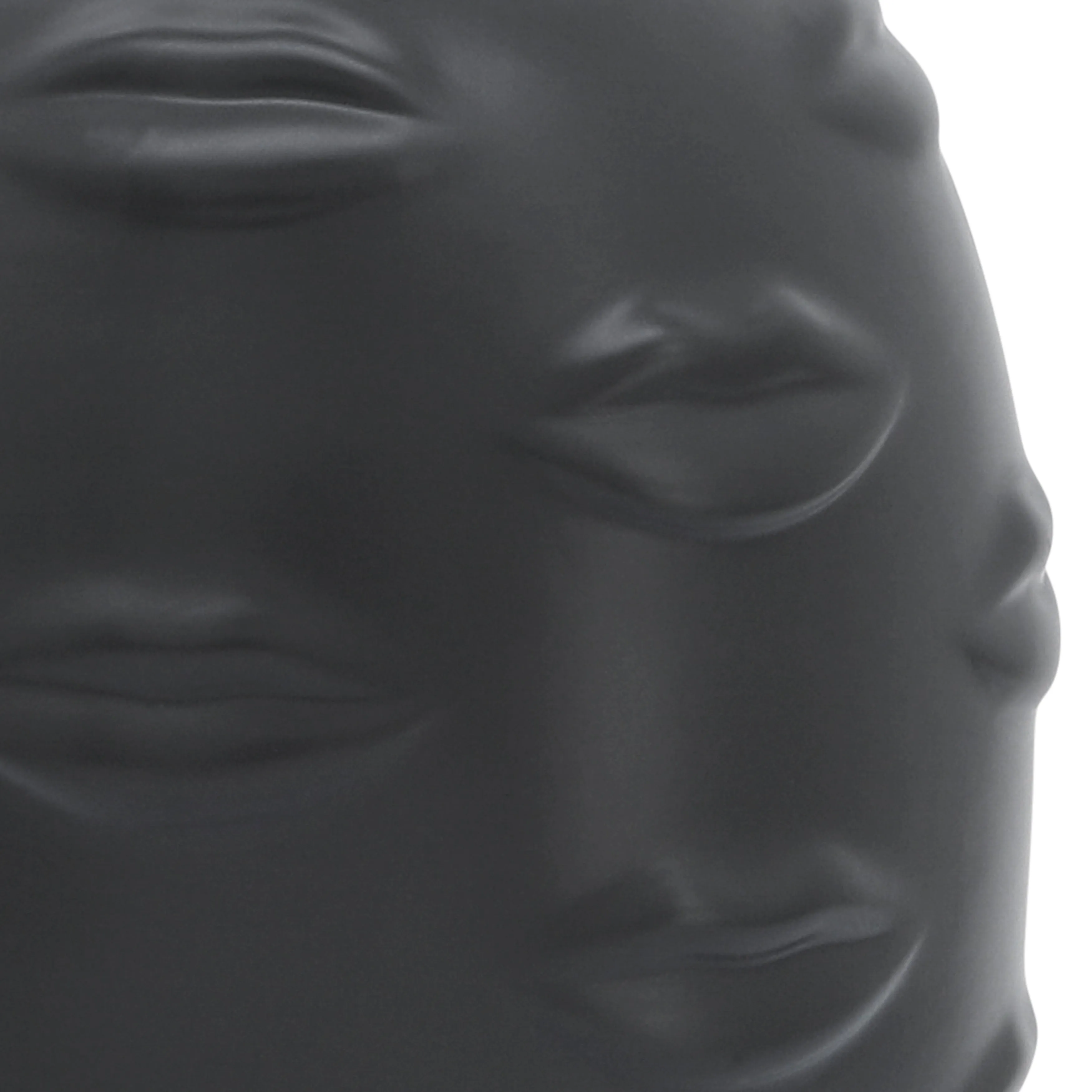 6" LIPS VASE, BLACK