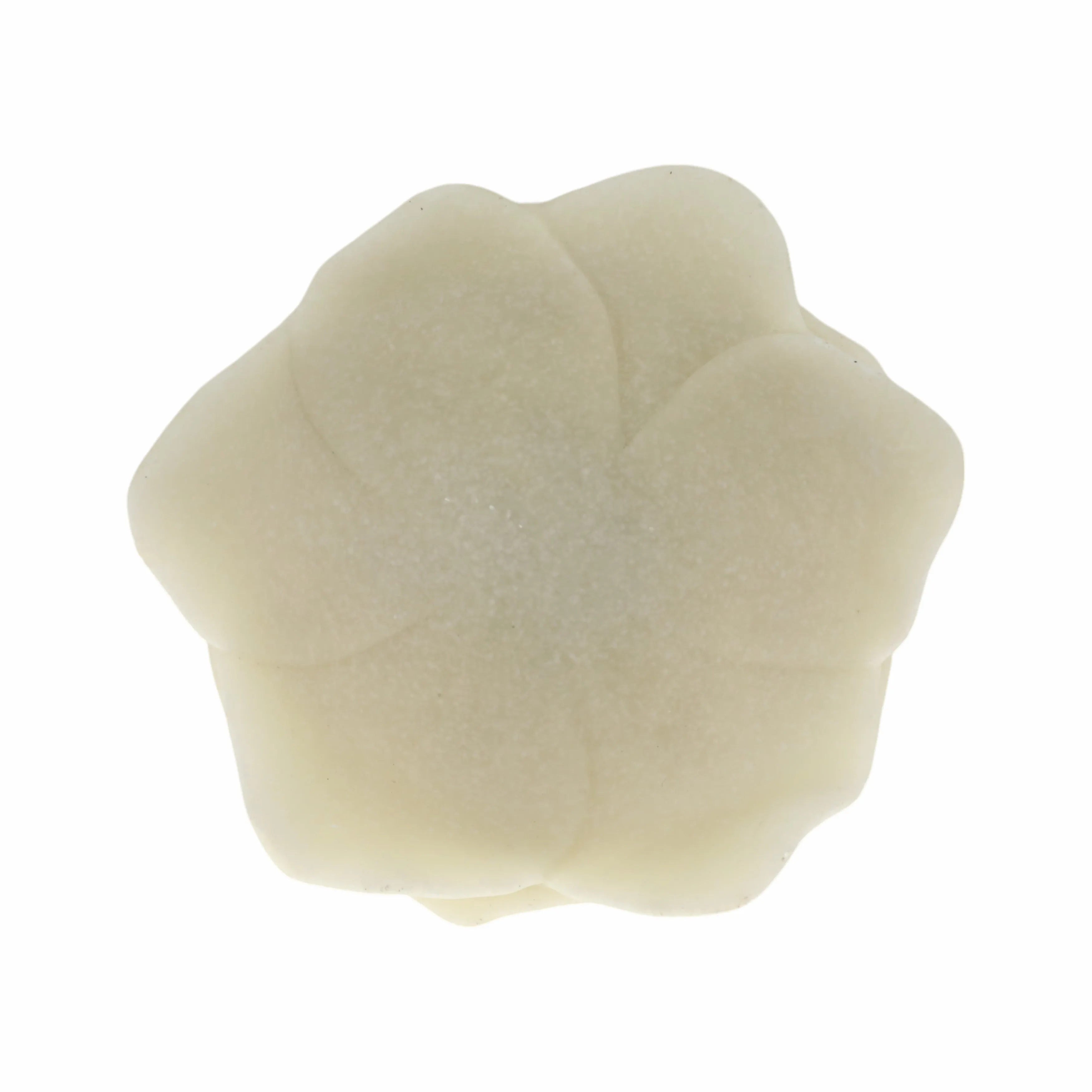 6" Zelen White Quartz Resin Flower Bowl