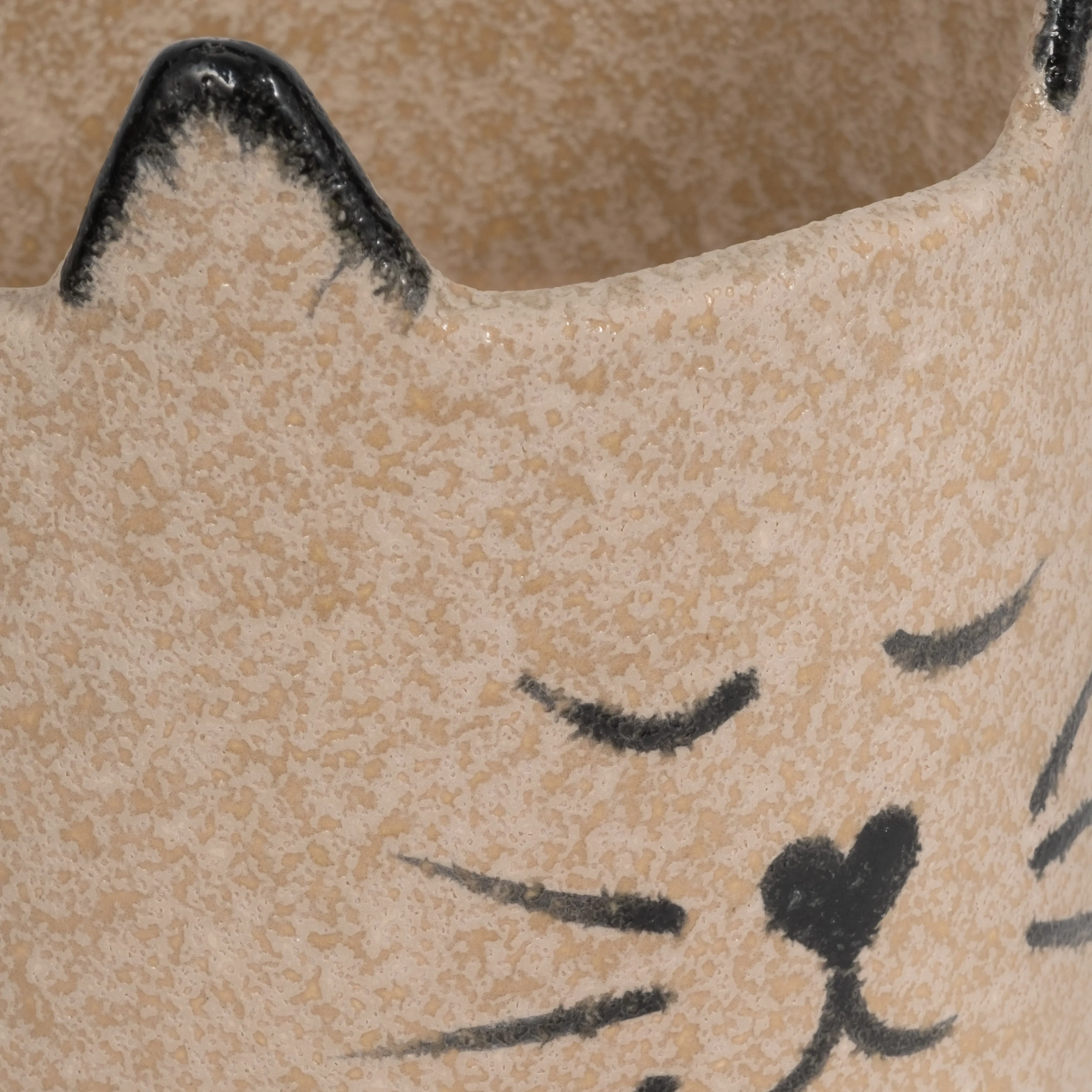 7" Kitty Planter, Tan