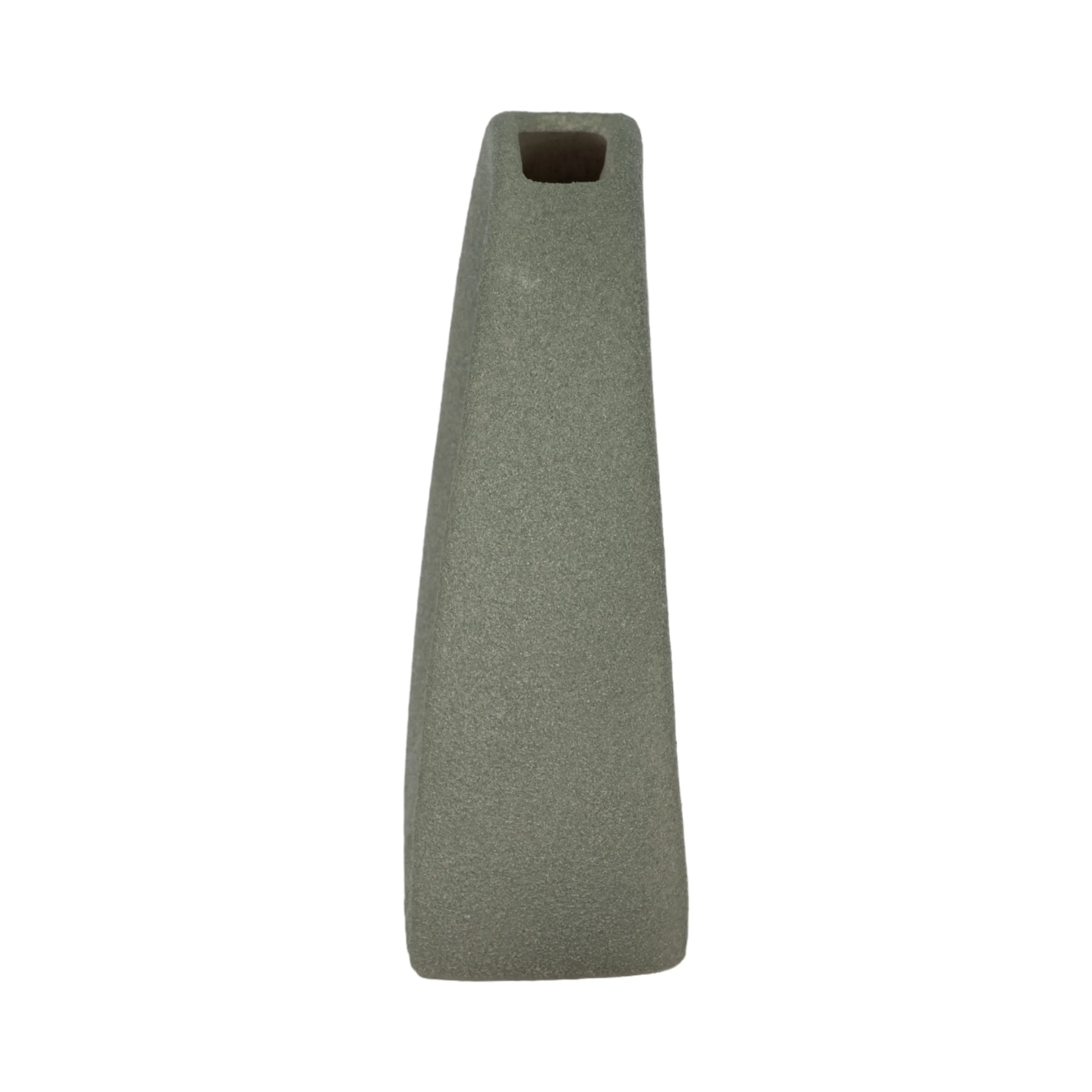 7" Textured Open Cut-out With Vase Opening, Sage G