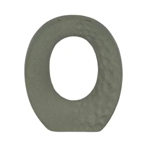 7" Textured Open Cut-out With Vase Opening, Sage G