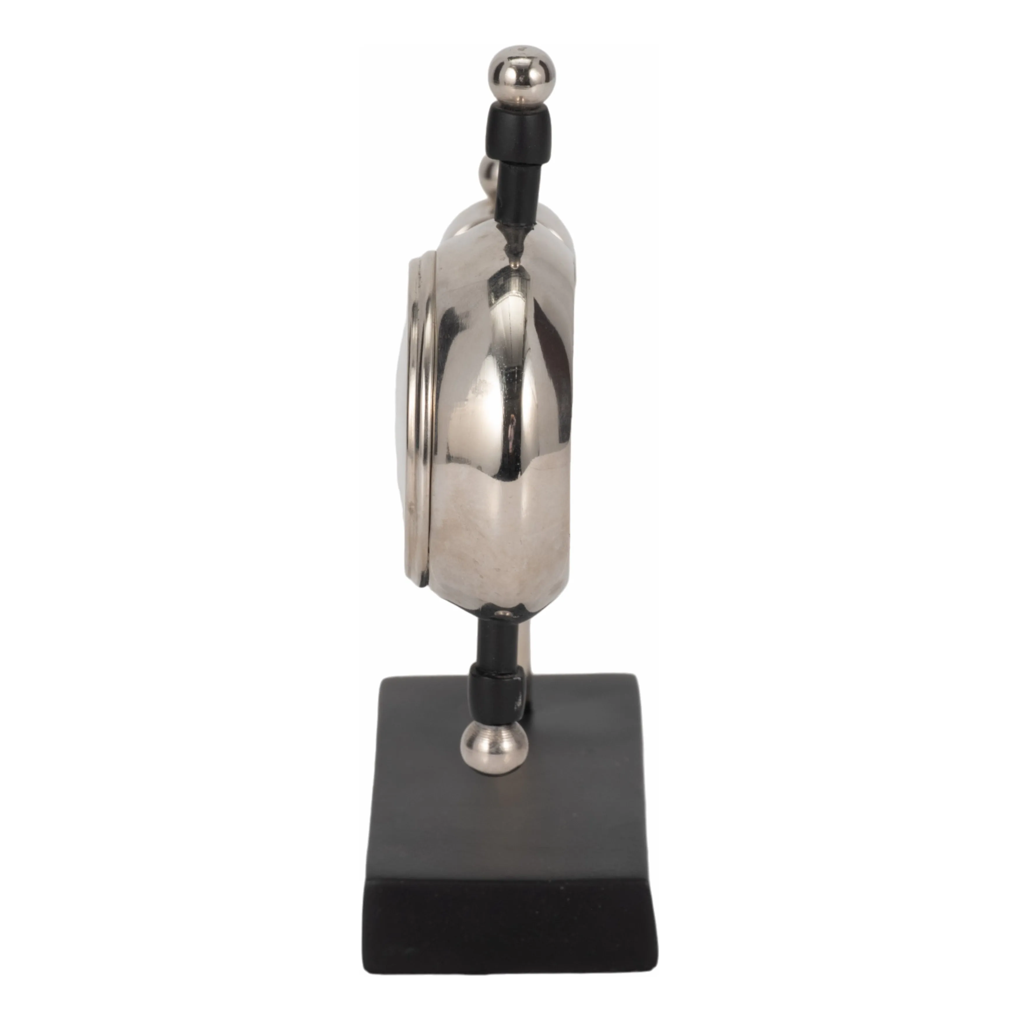 7" Tia Silver Desk Clock