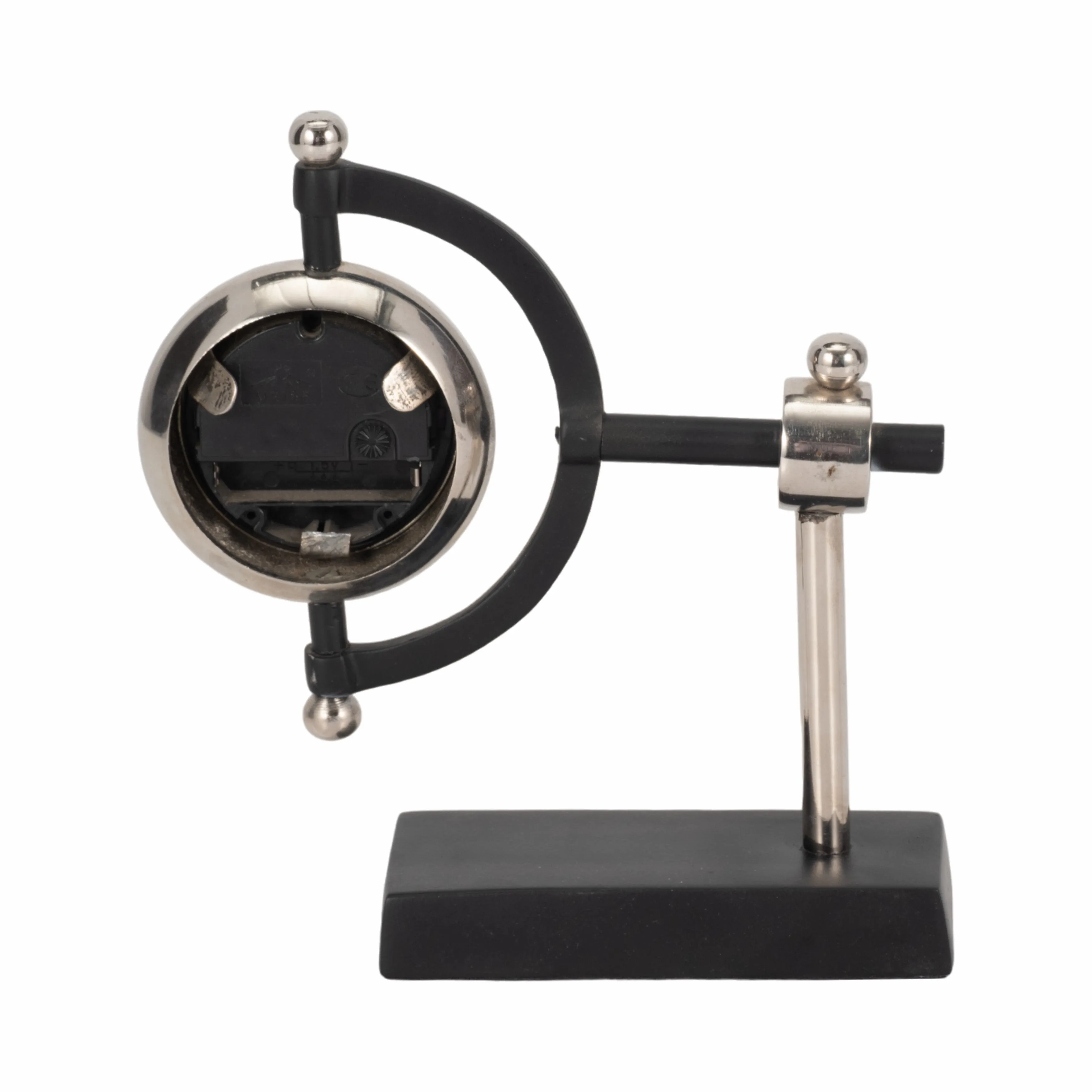 7" Tia Silver Desk Clock