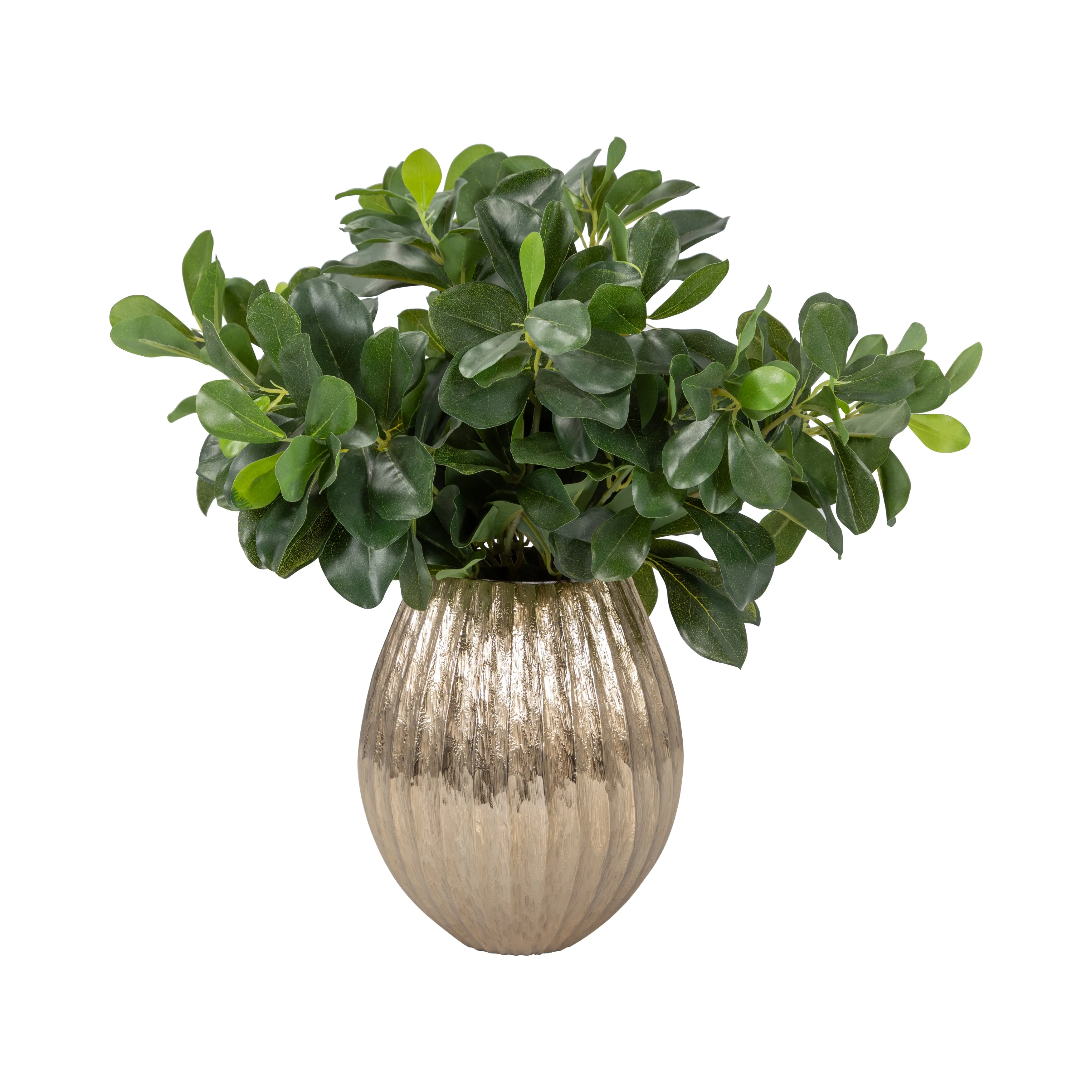 8" Gila Small Metal Cast Vase, Gold