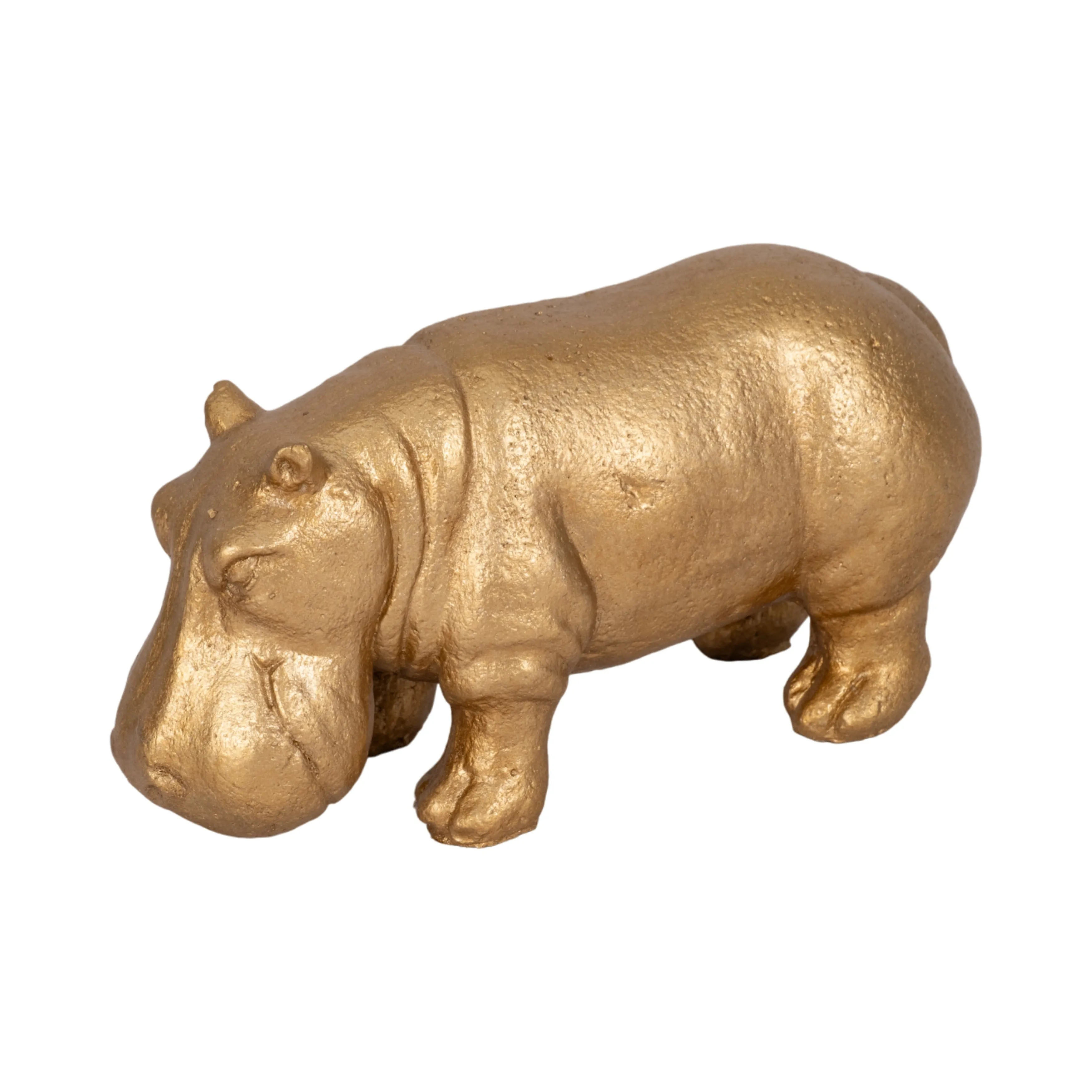 8" Hungry Hippo, Gold