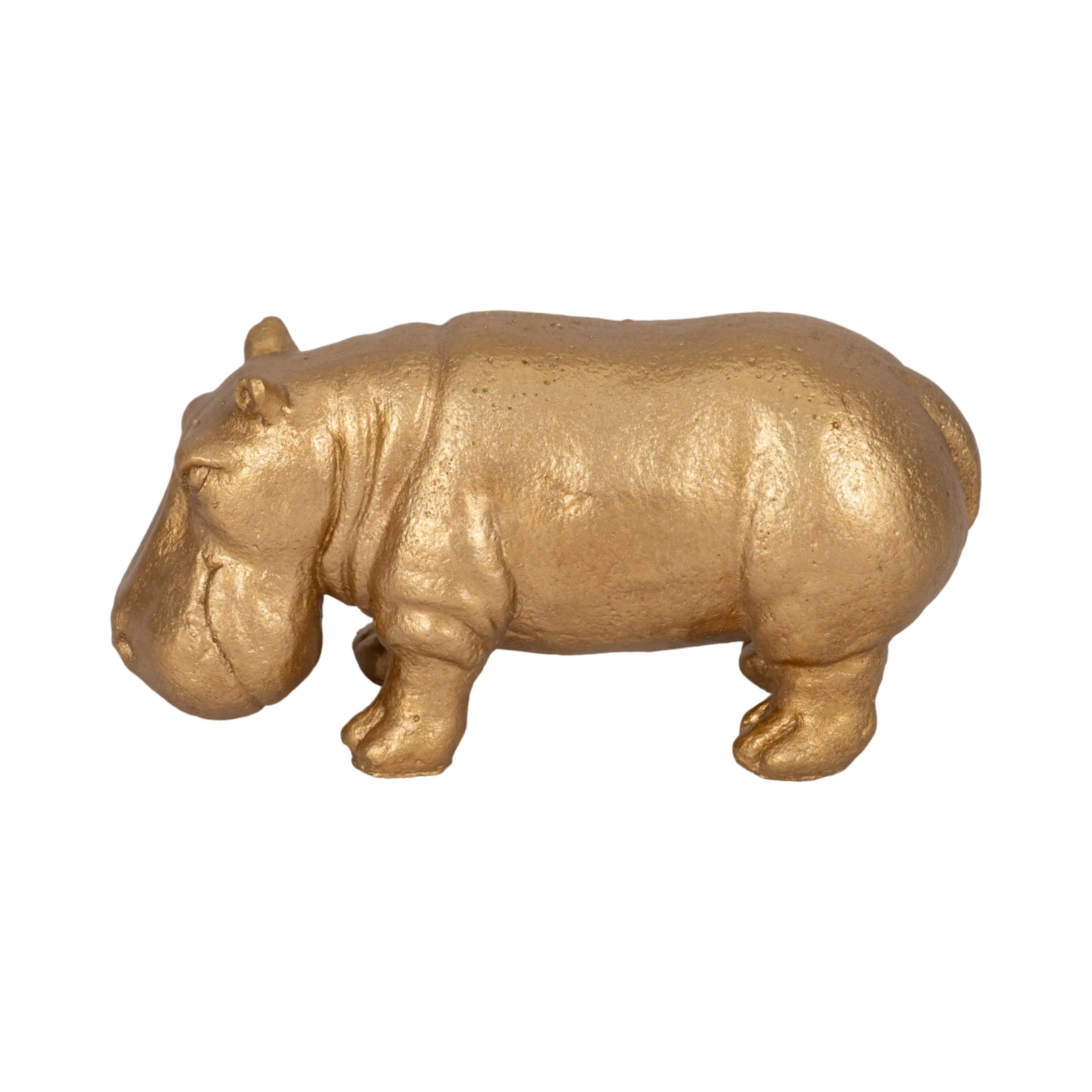 8" Hungry Hippo, Gold