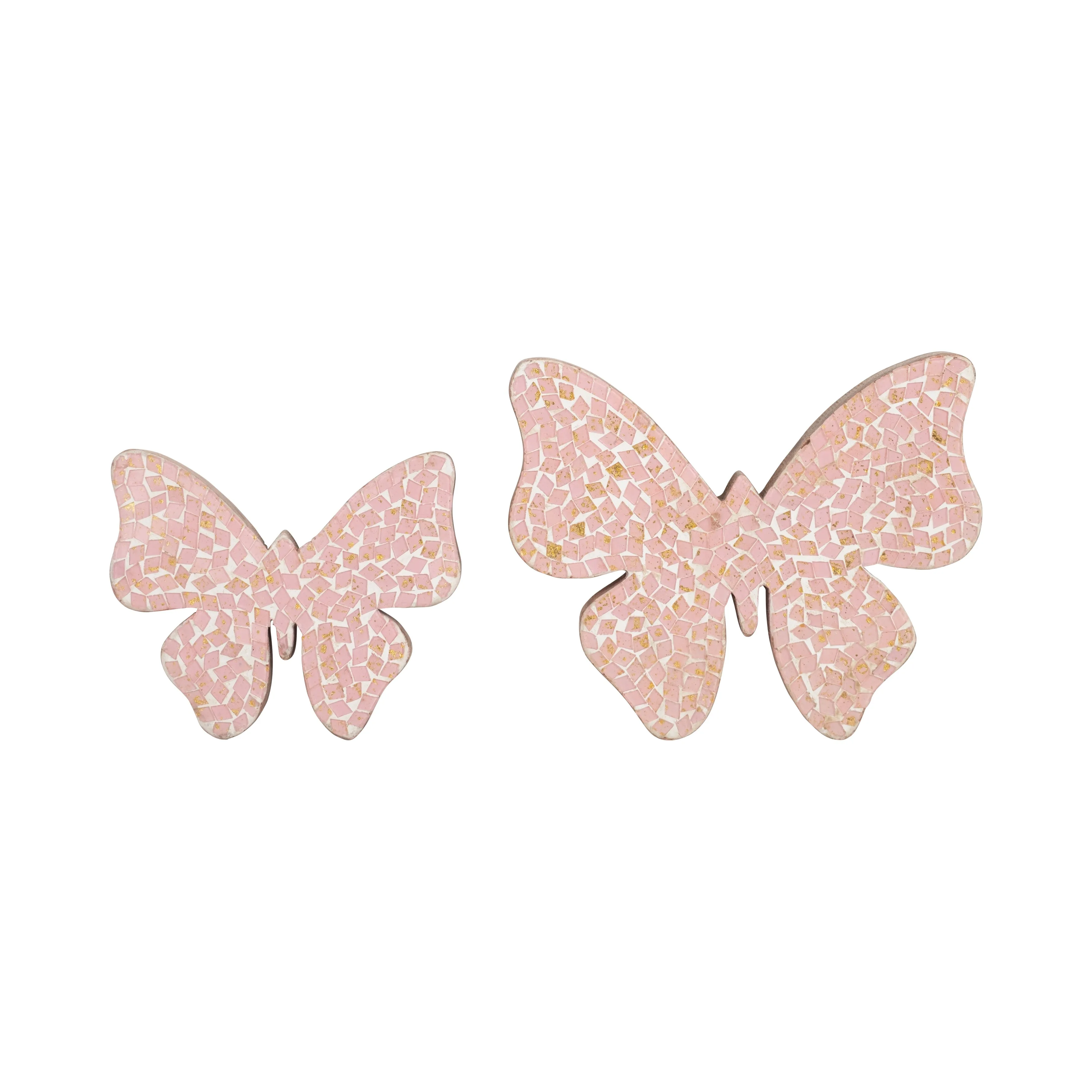 8" MOSAIC BUTTERFLY, BLUSH